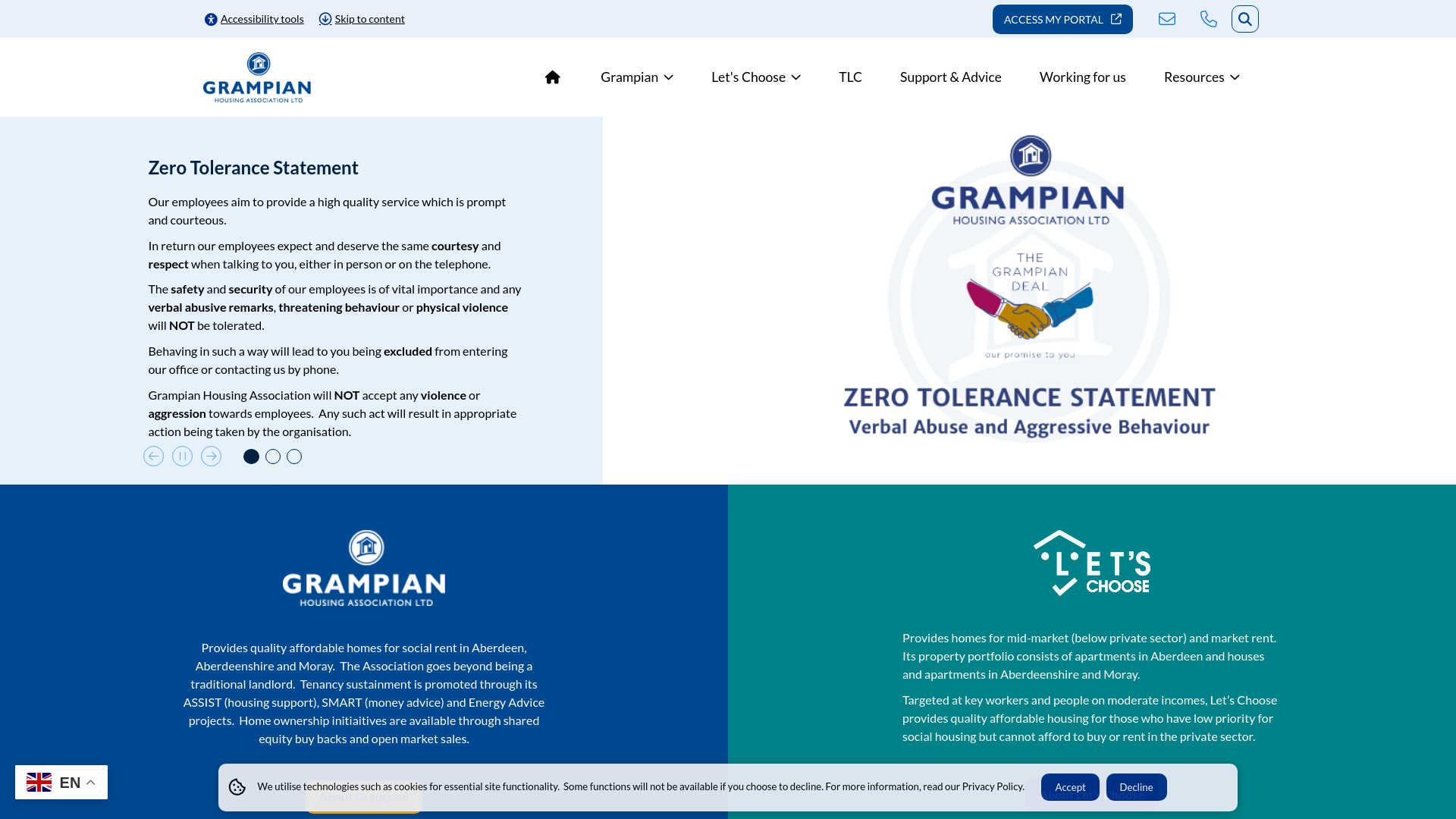 Website screenshot