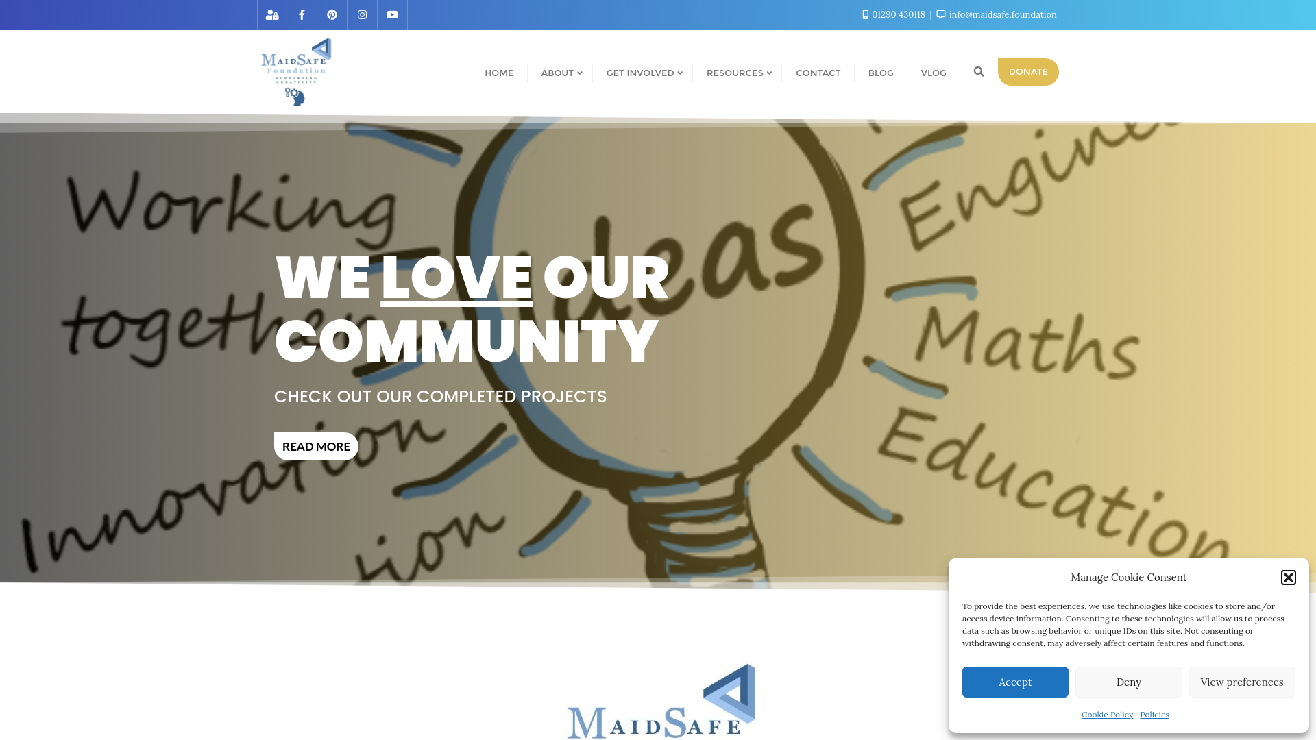 Website screenshot