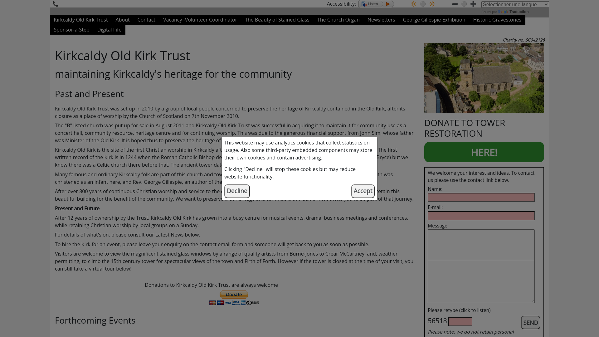 Website screenshot