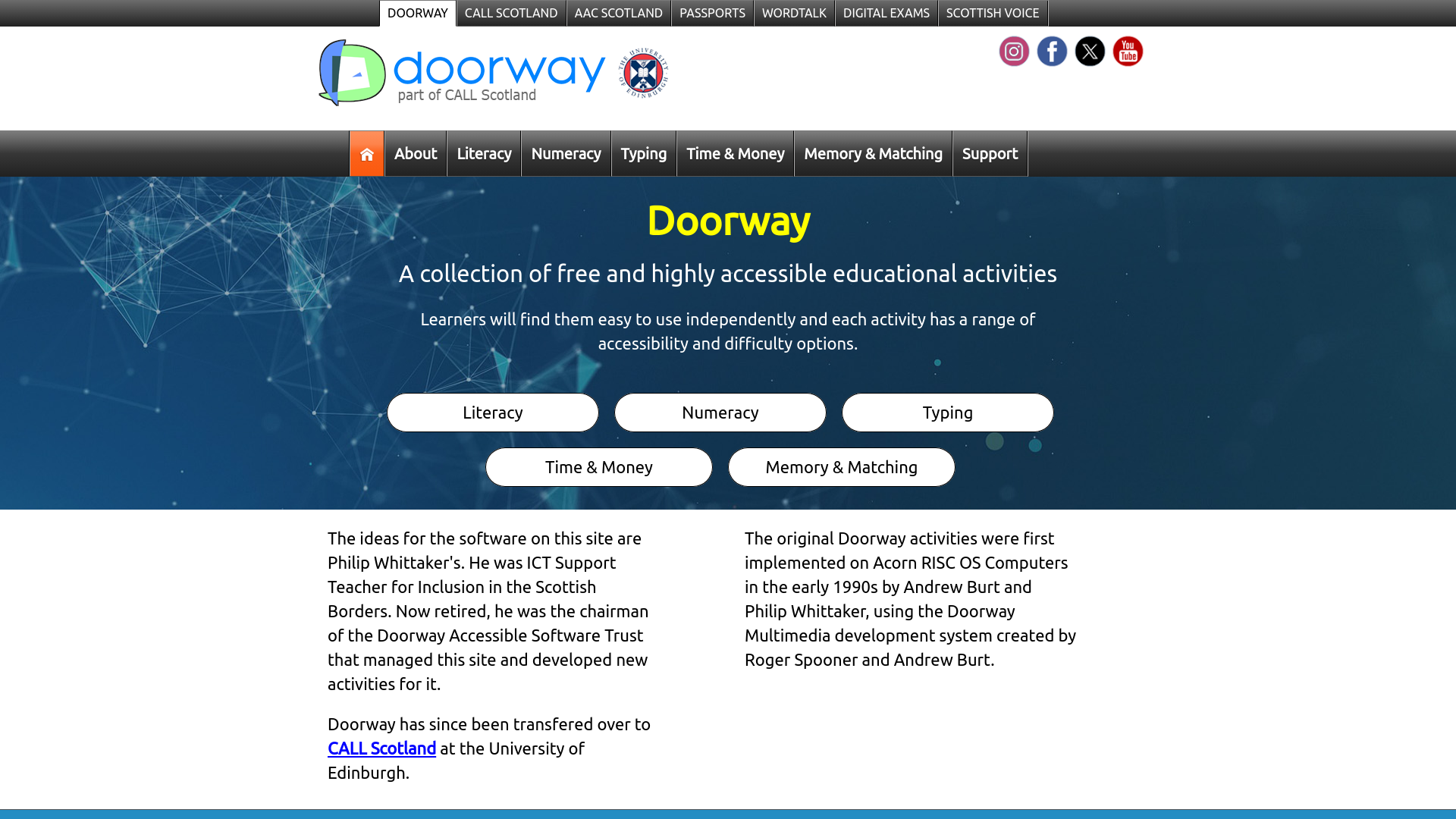 Website screenshot