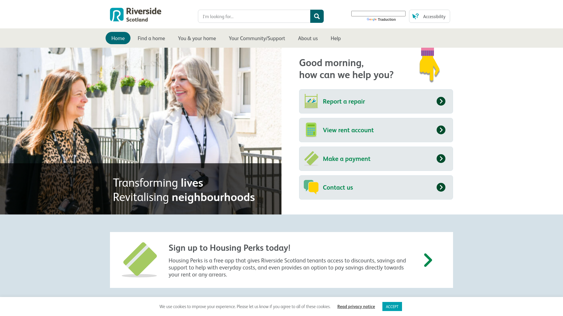 Website screenshot