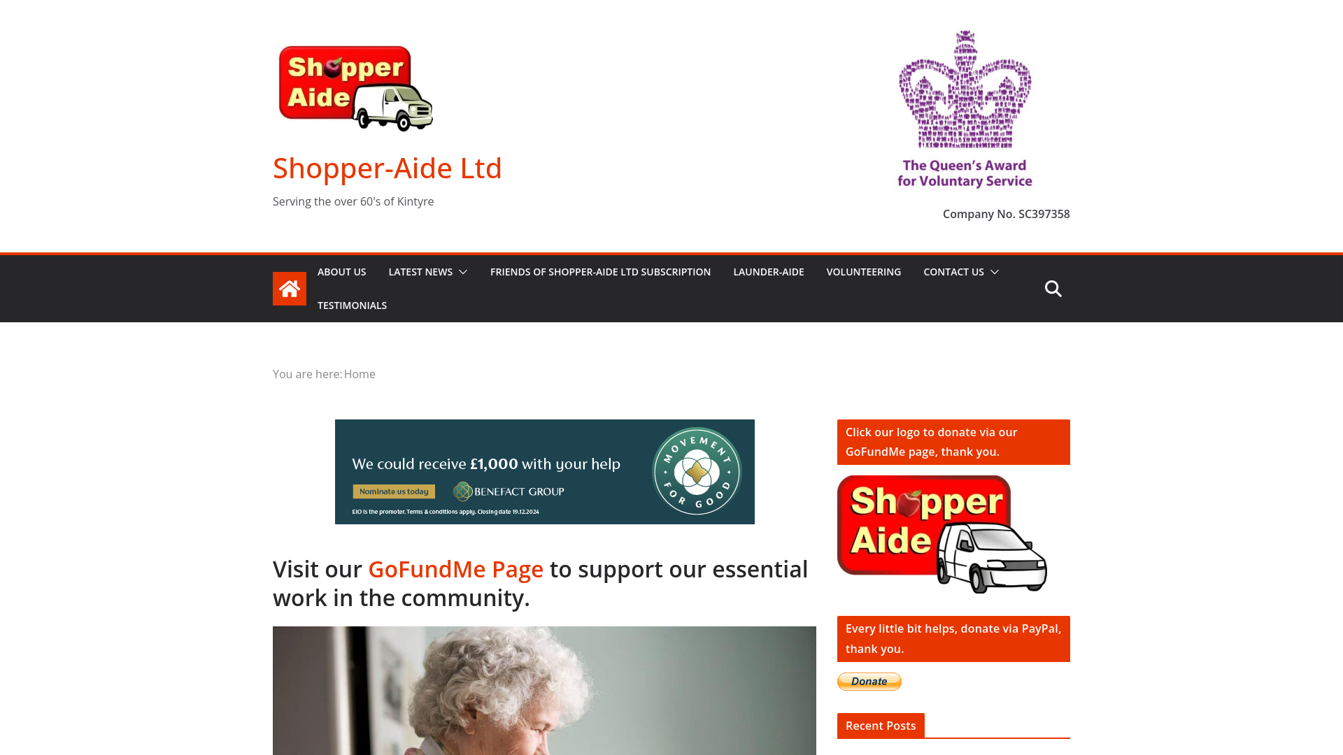 Website screenshot