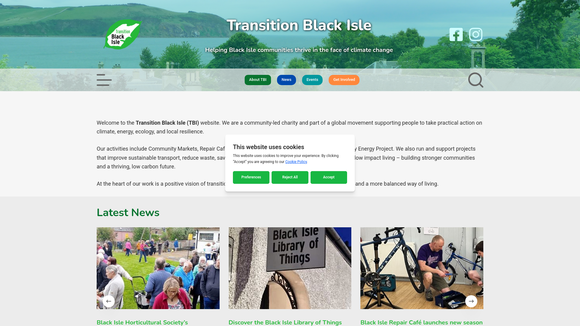 Website screenshot