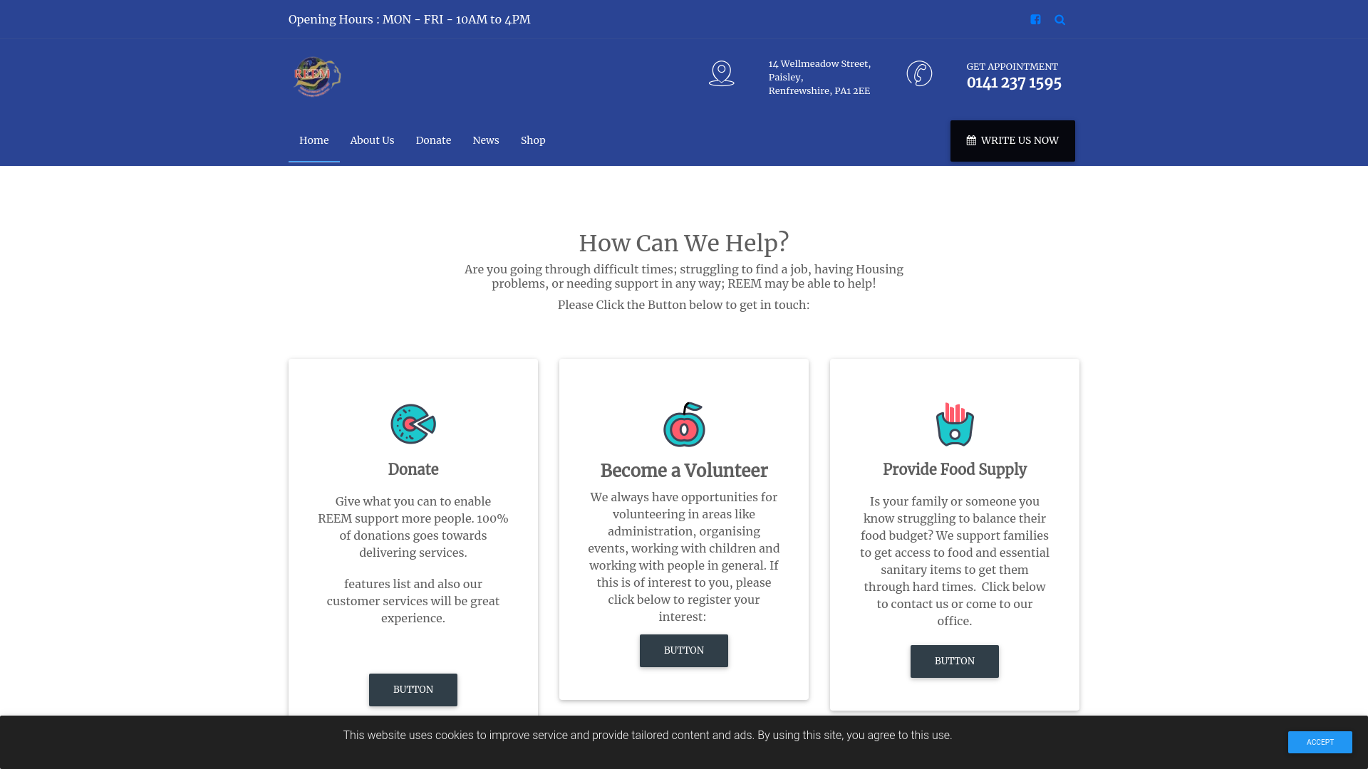Website screenshot