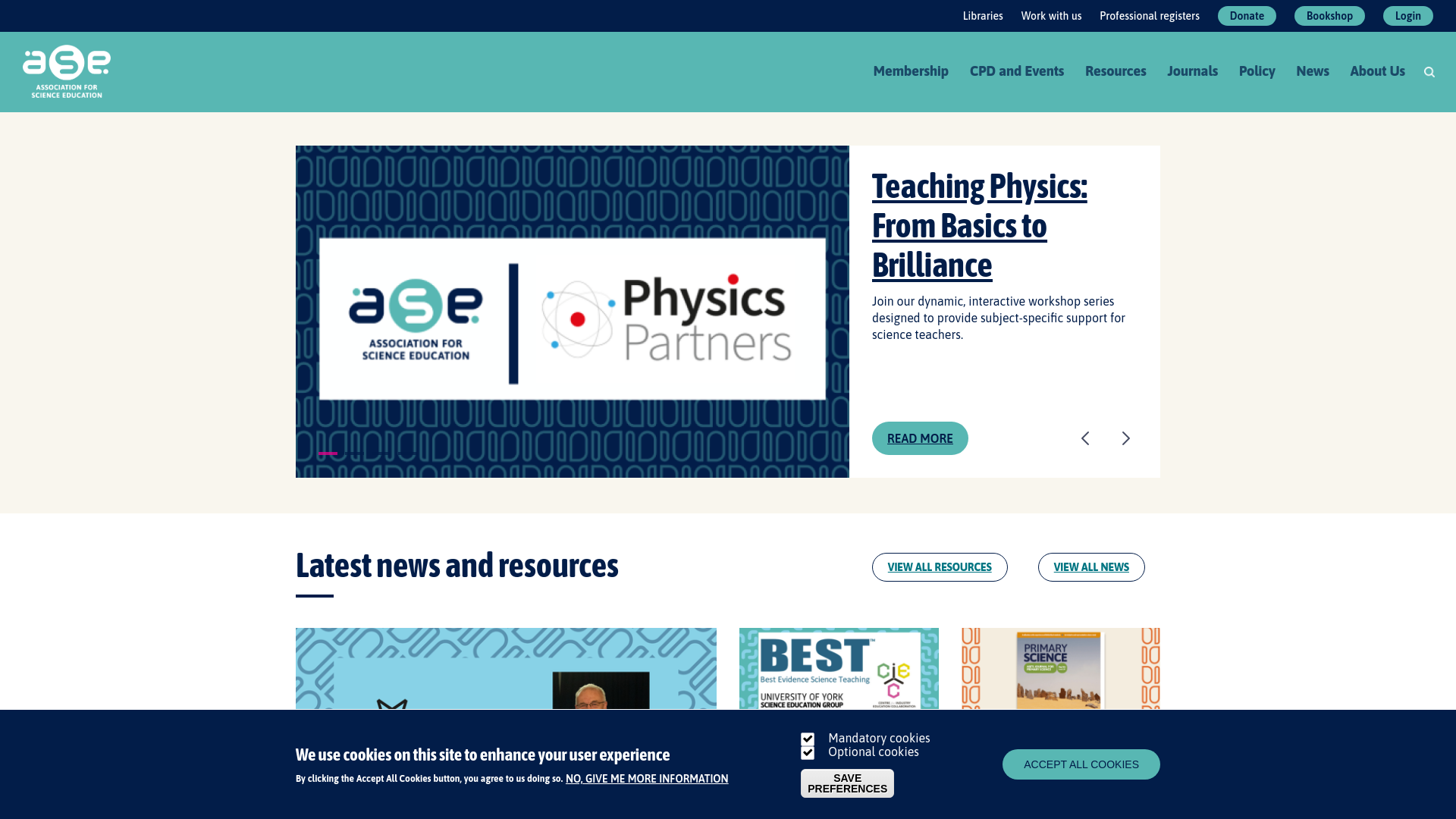 Website screenshot