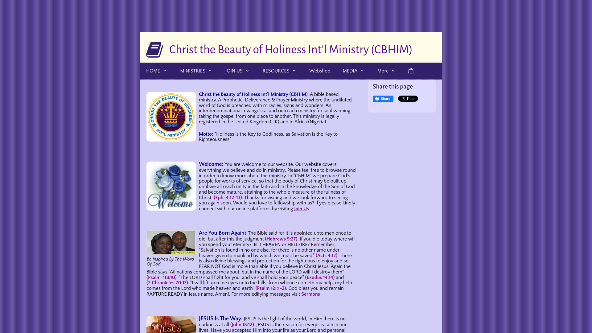 Website screenshot