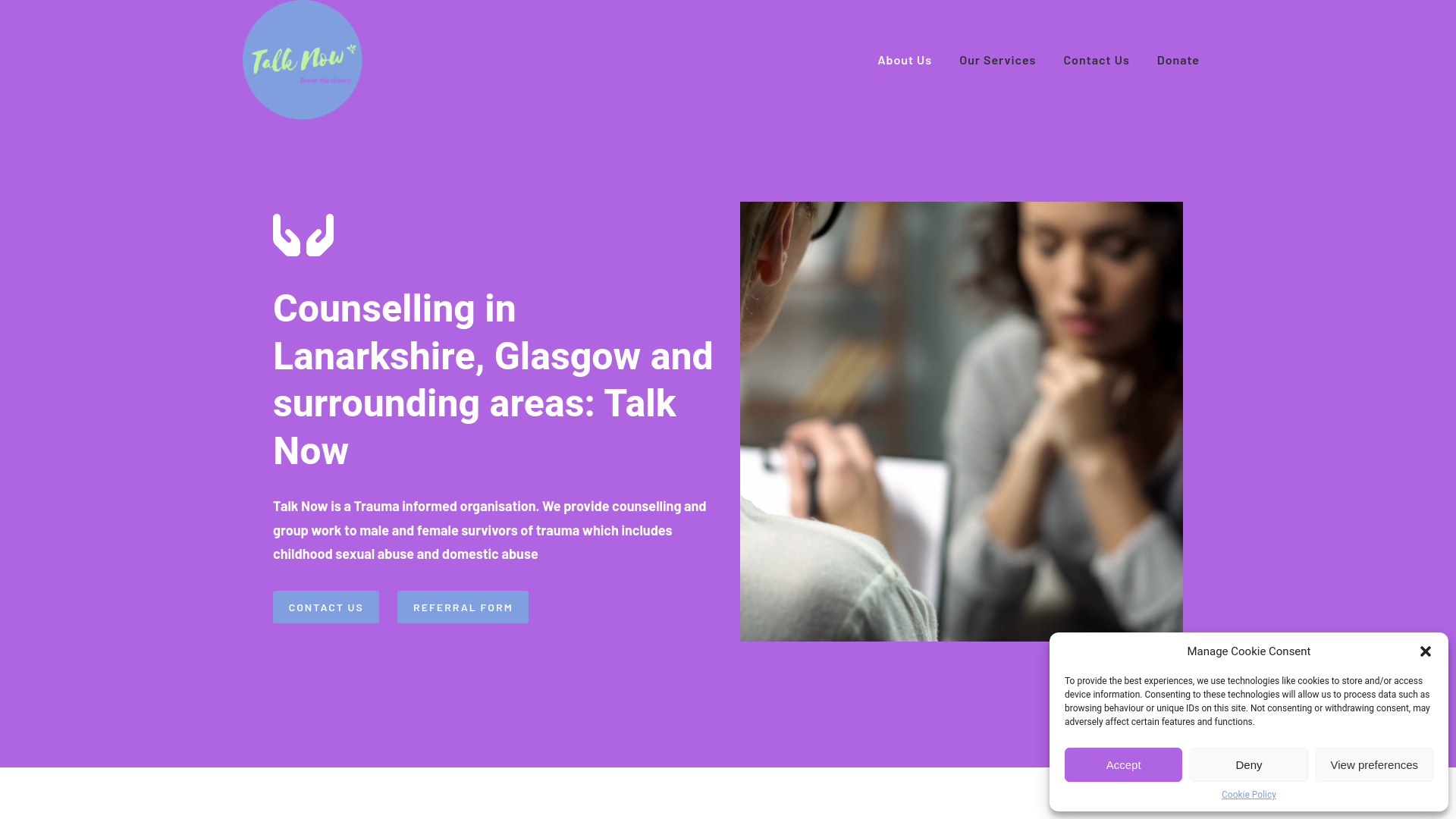 Website screenshot