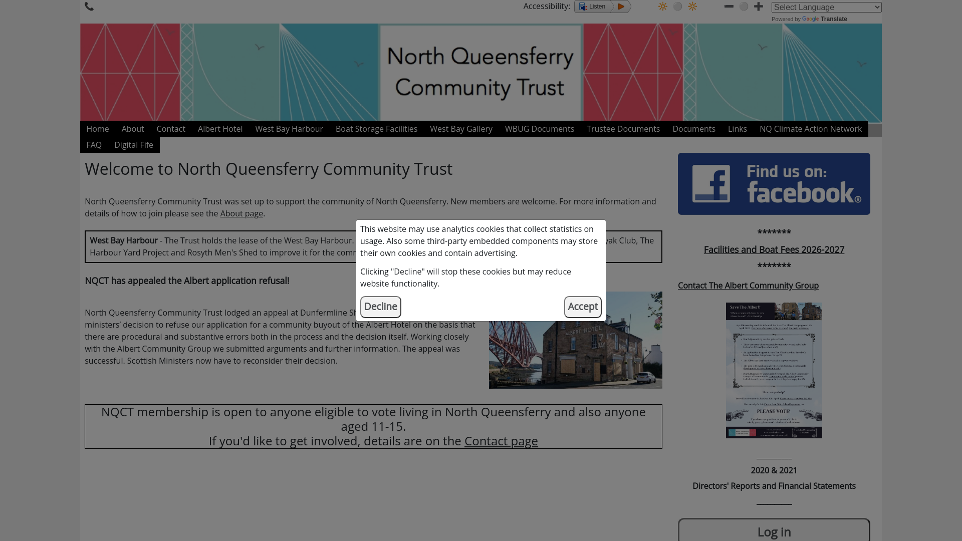 Website screenshot