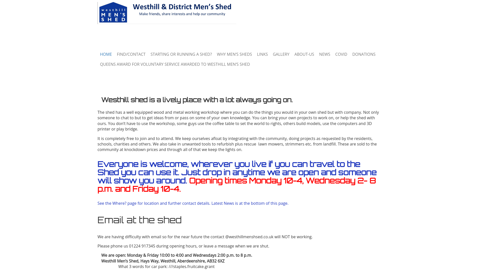 Website screenshot