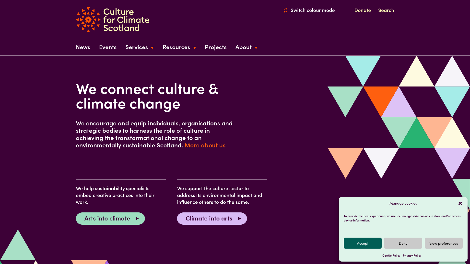 Website screenshot