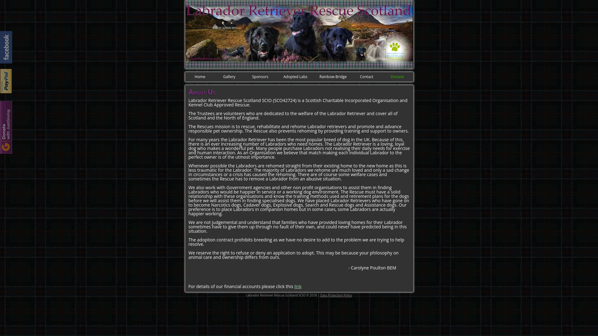 Website screenshot