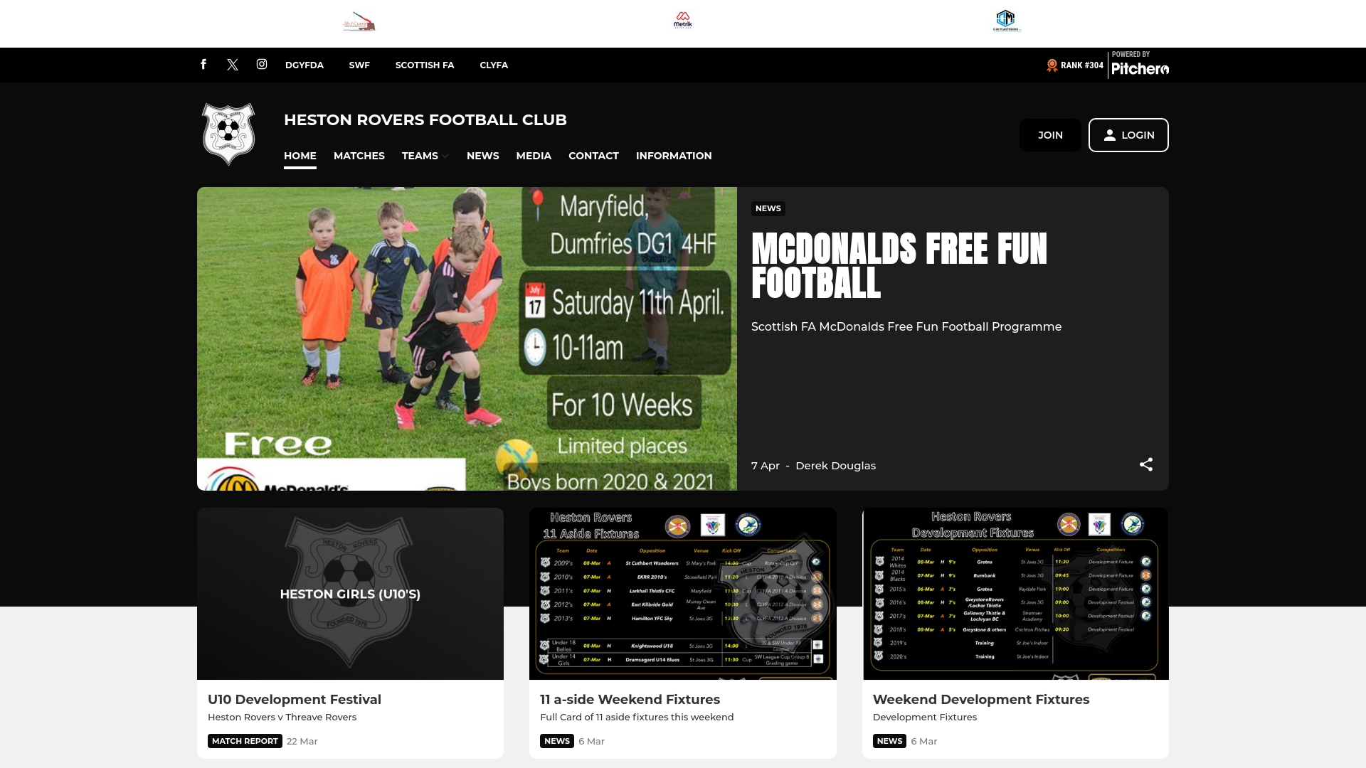 Website screenshot