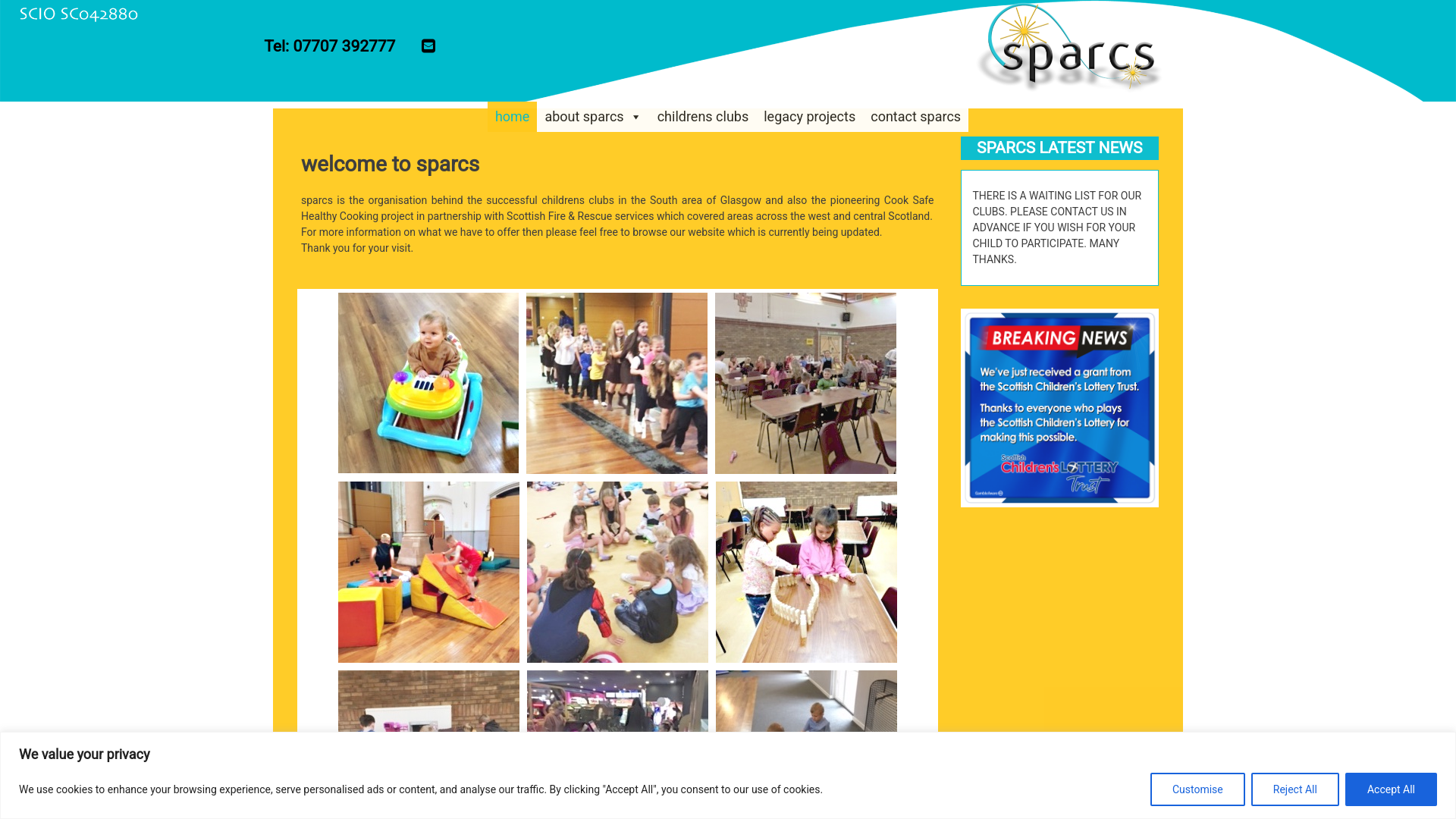 Website screenshot