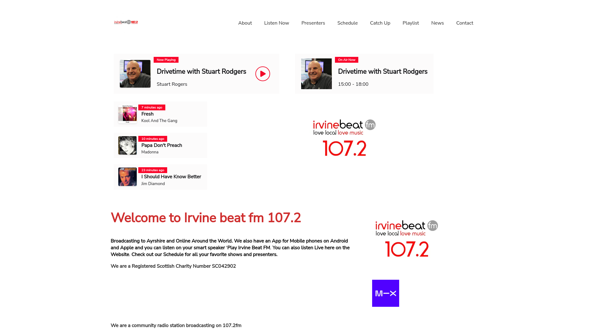 Website screenshot
