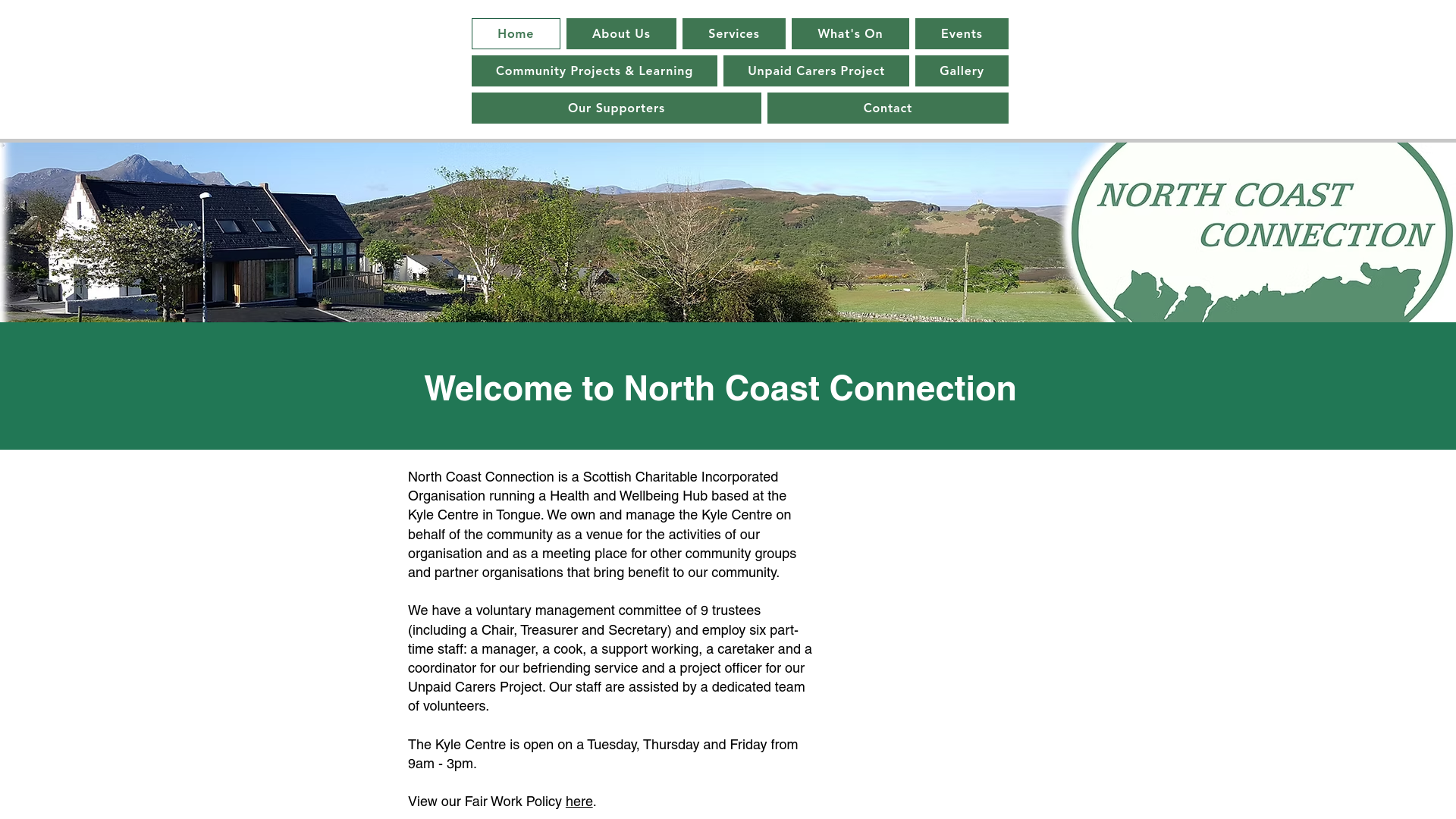 Website screenshot