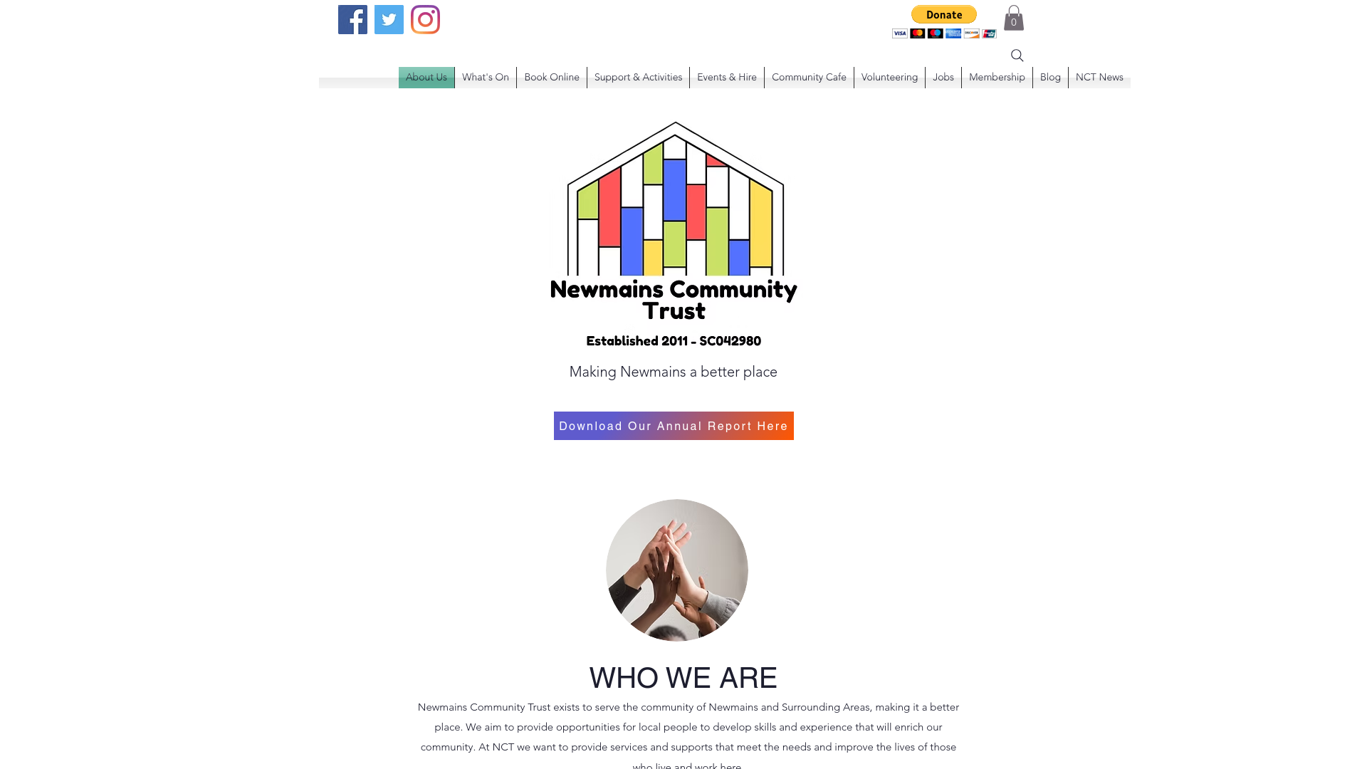 Website screenshot