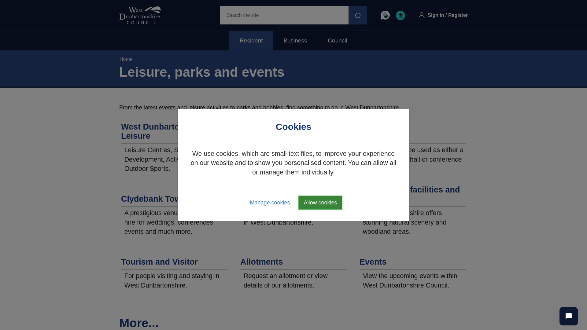 Website screenshot