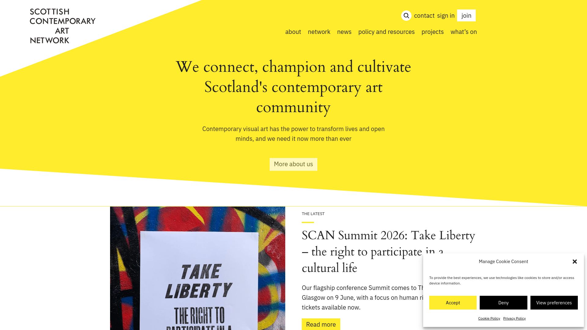 Website screenshot
