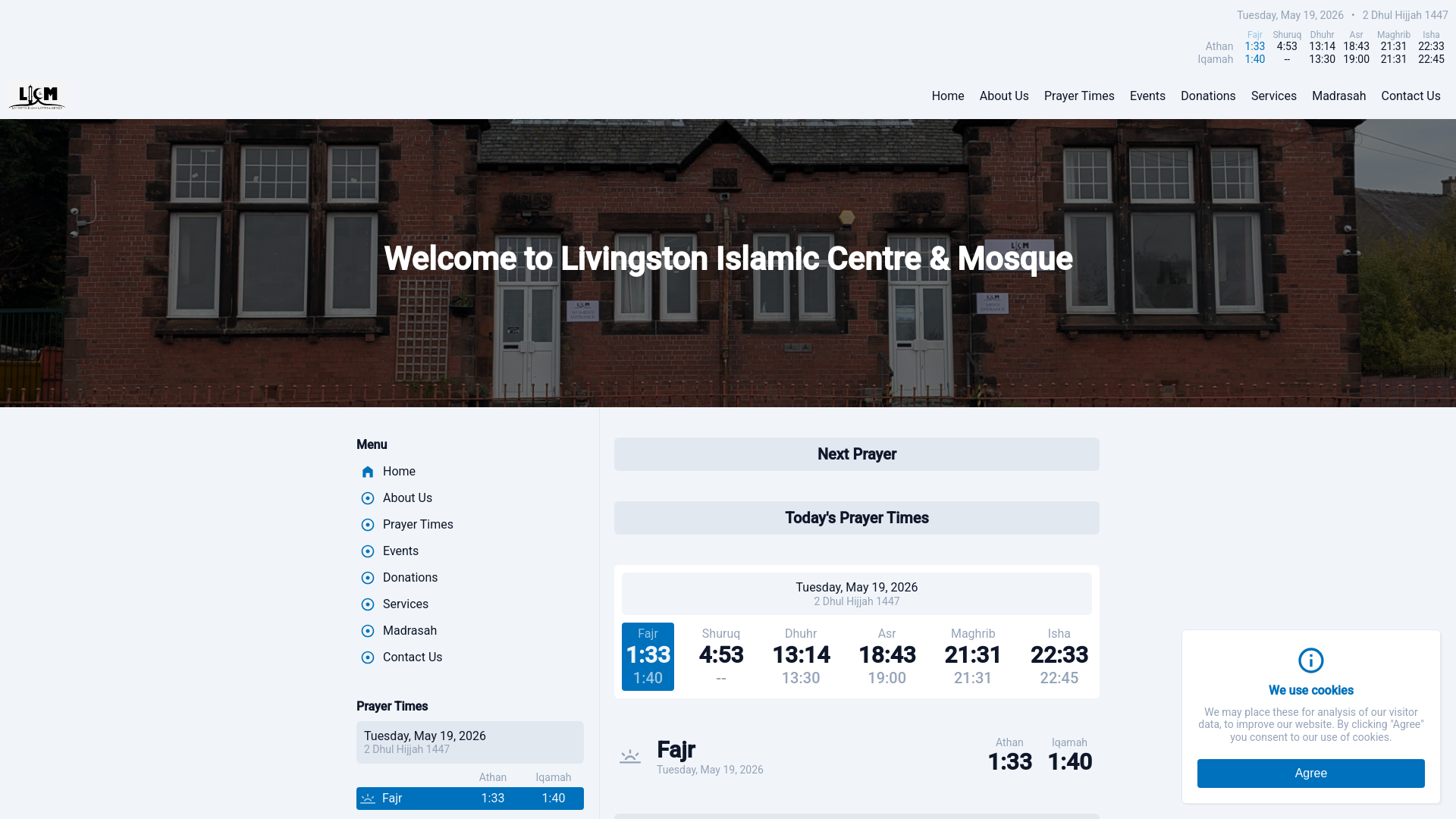 Website screenshot