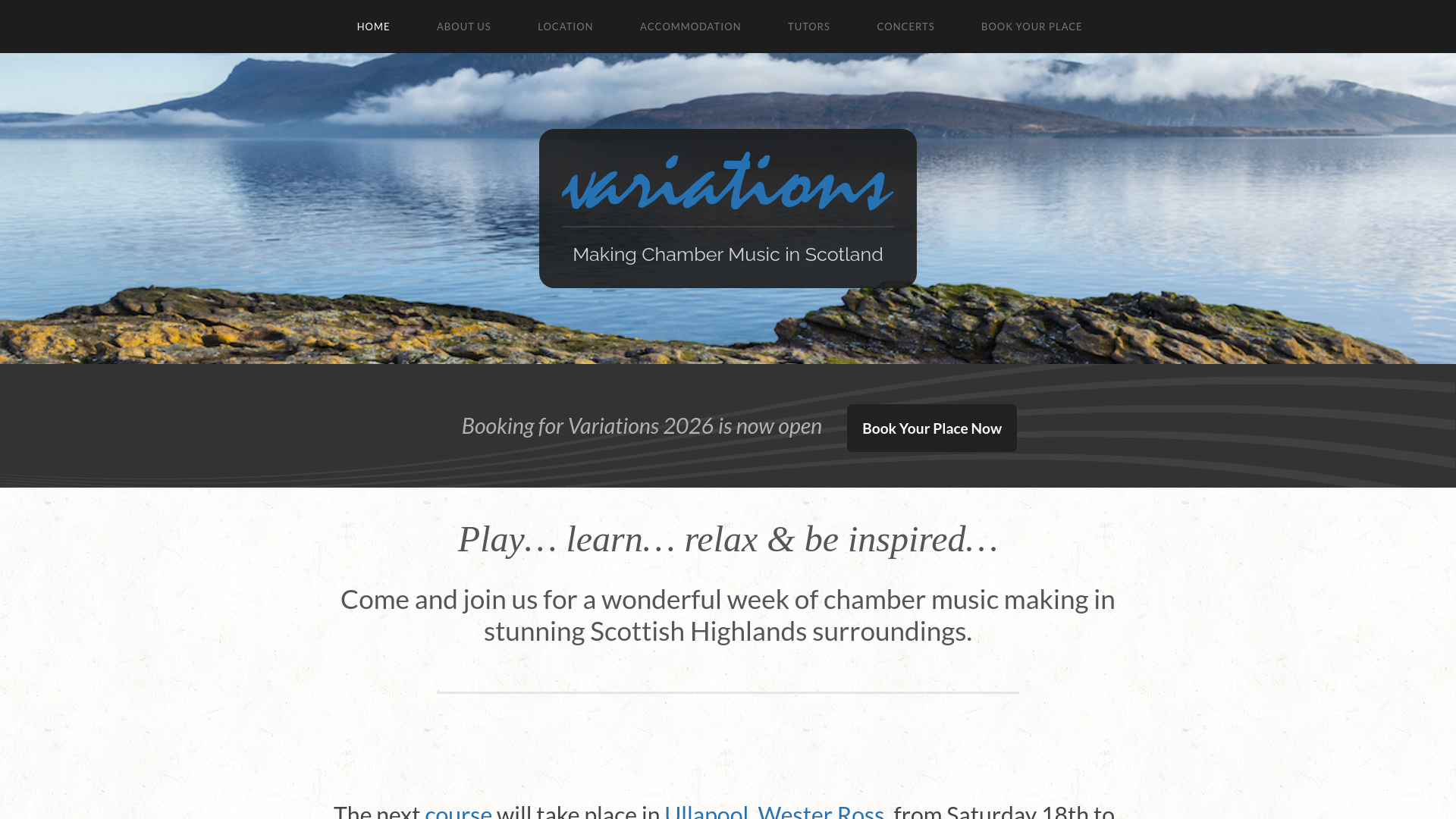 Website screenshot