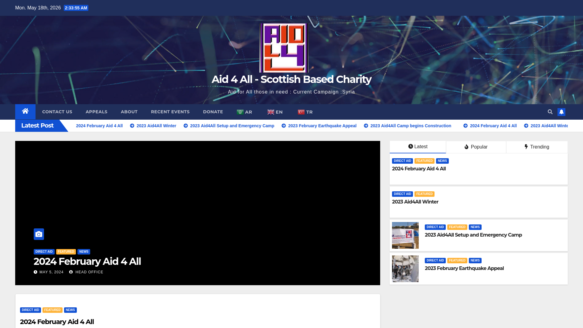 Website screenshot