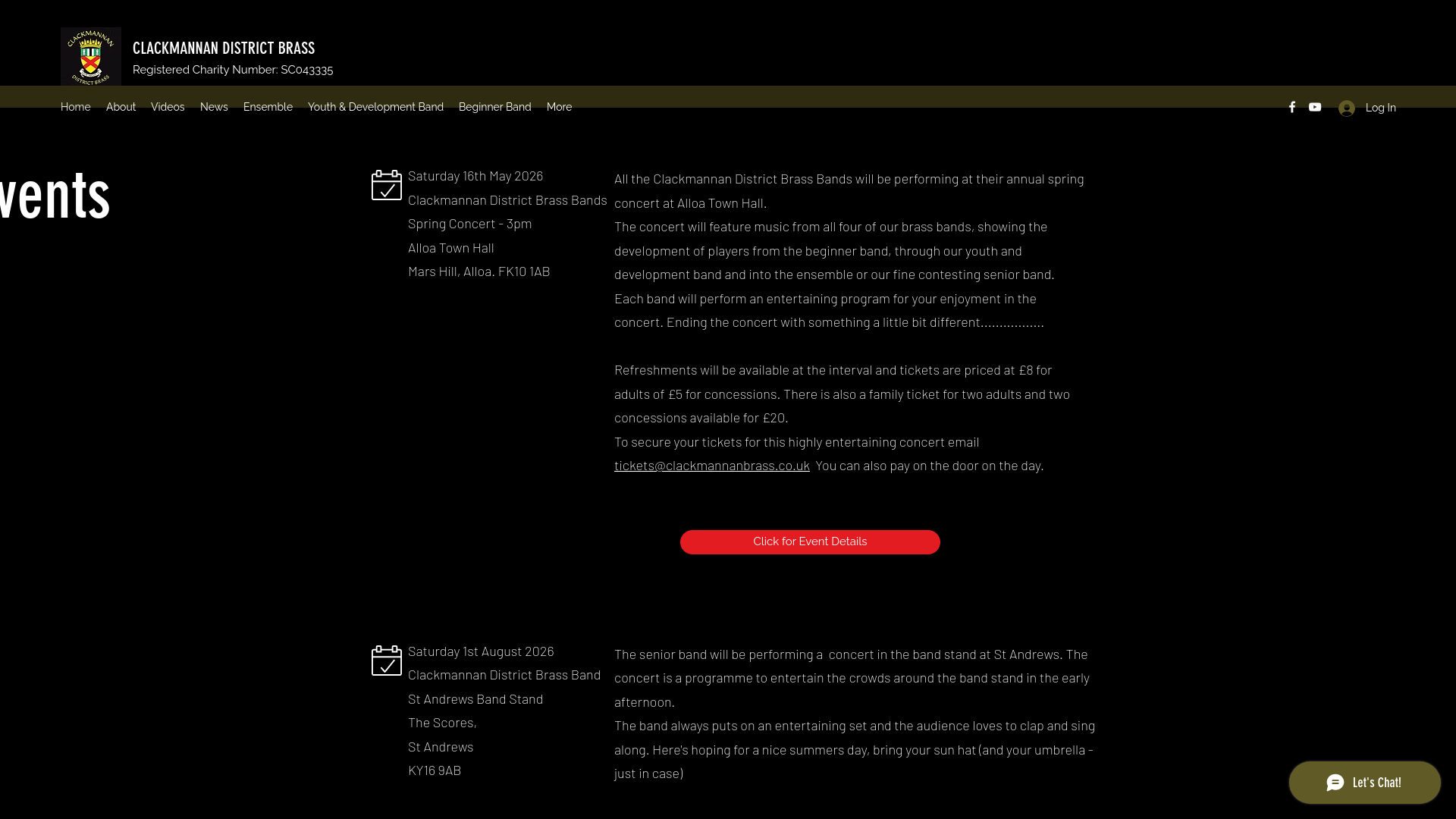 Website screenshot