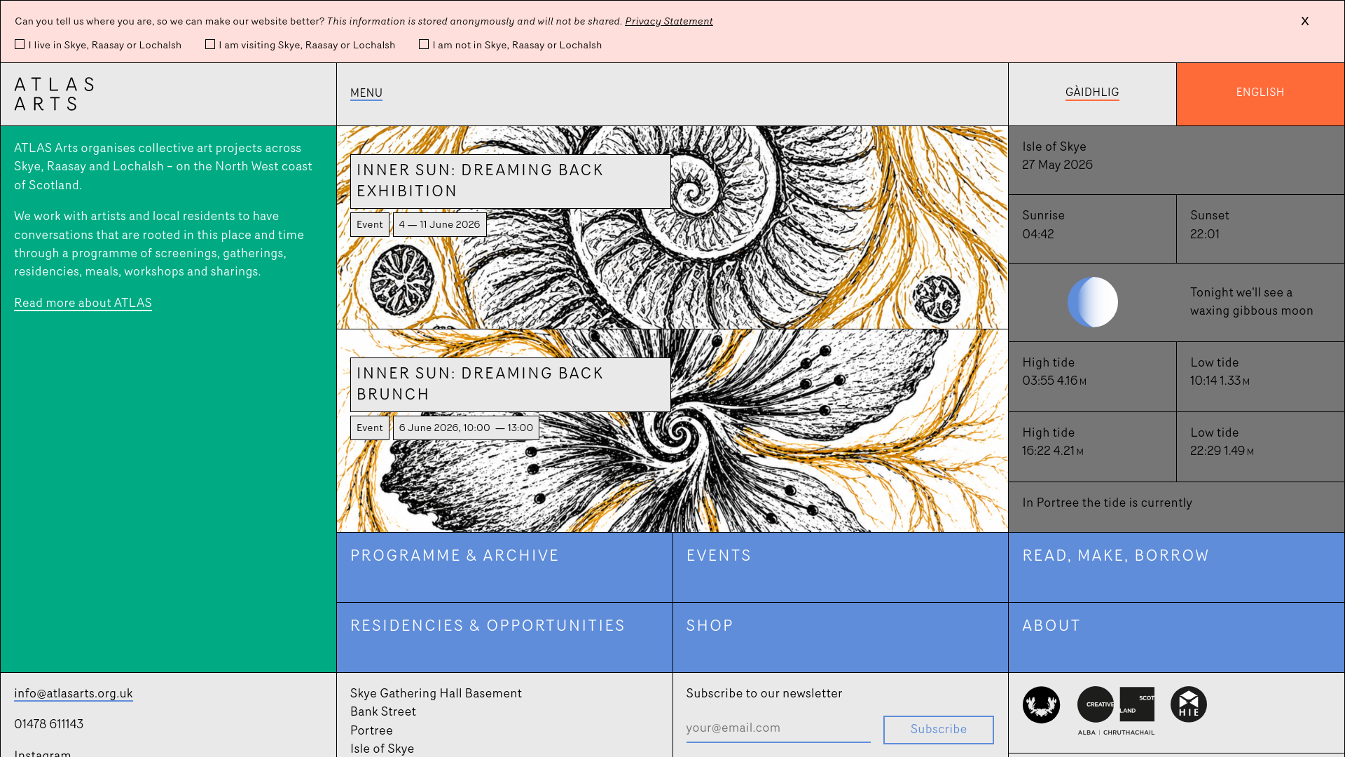 Website screenshot