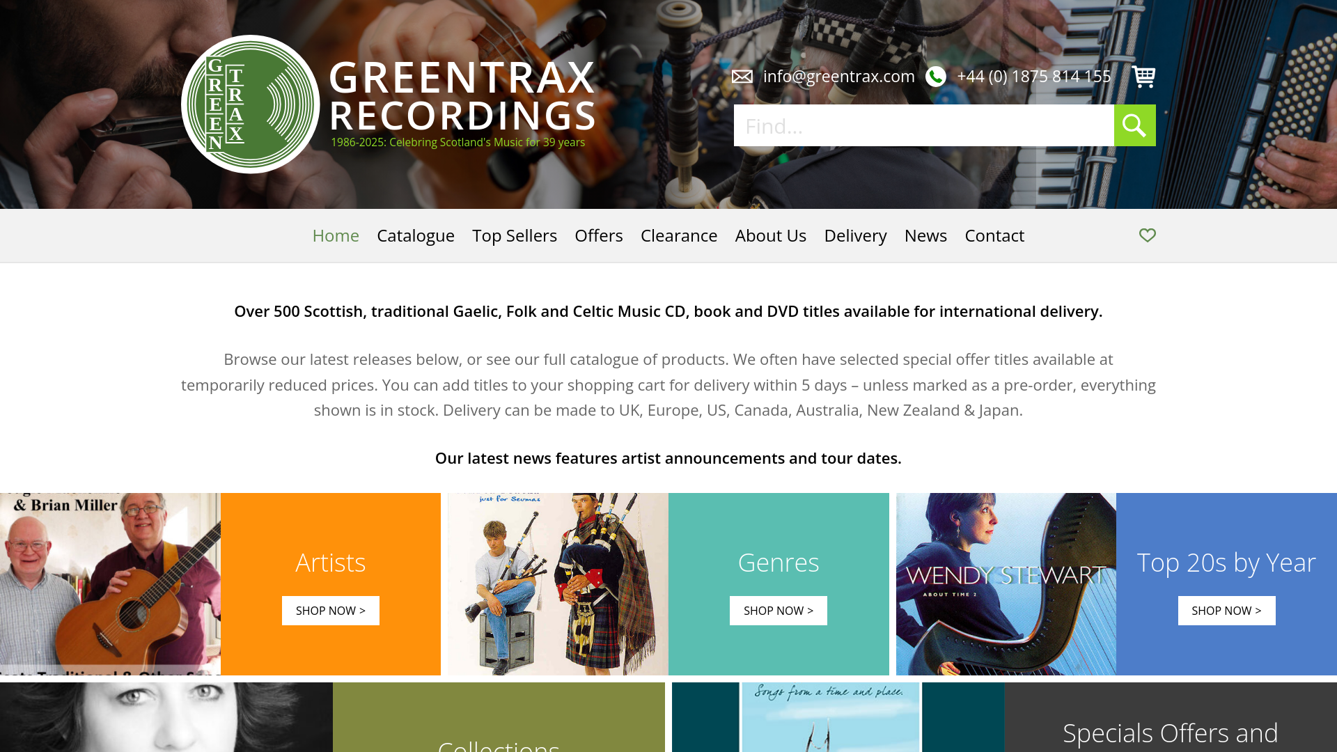 Website screenshot
