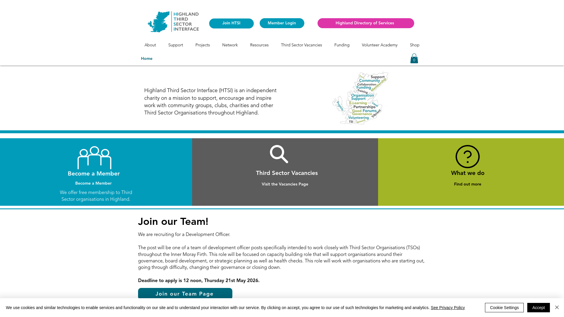 Website screenshot