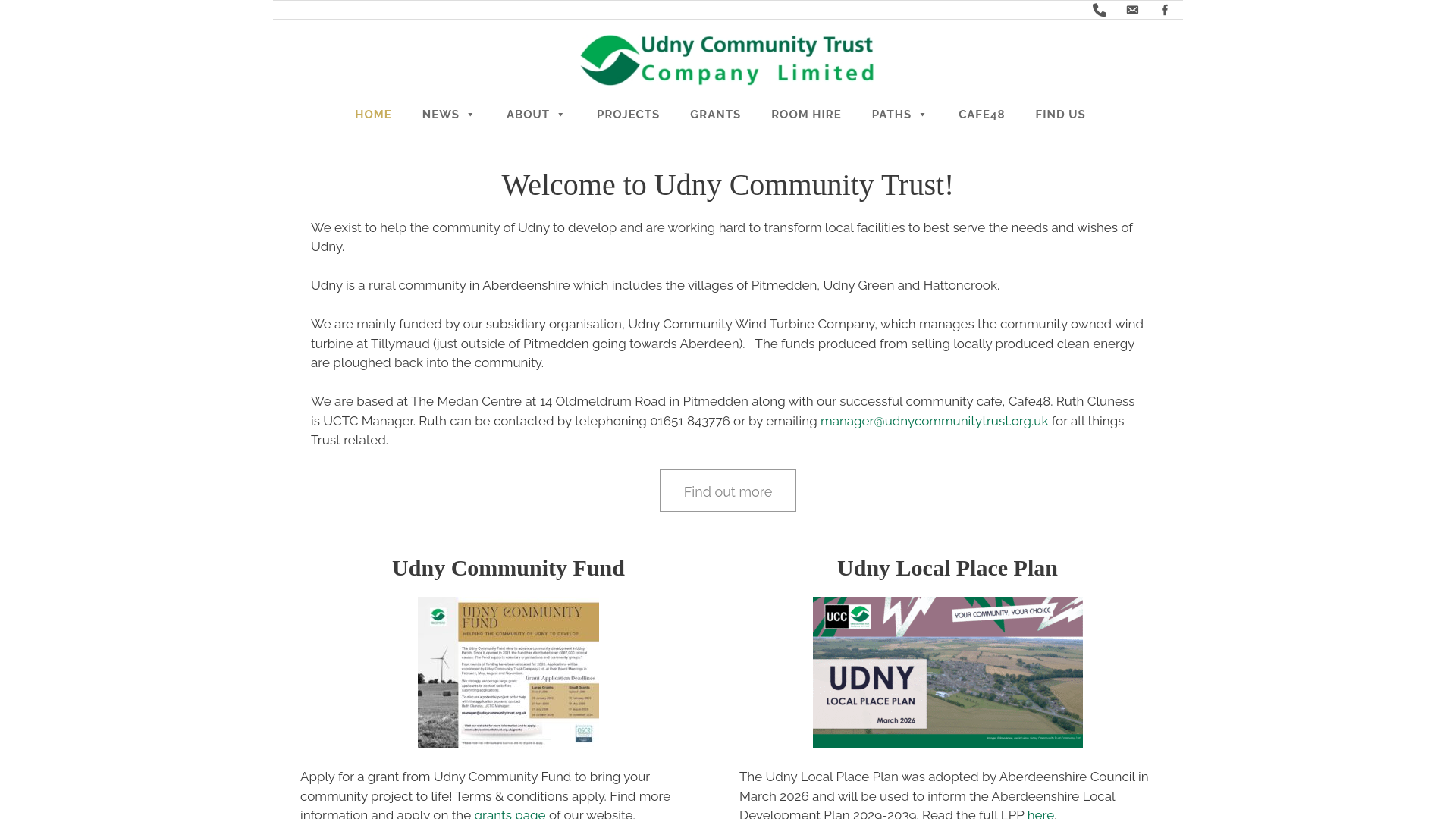 Website screenshot