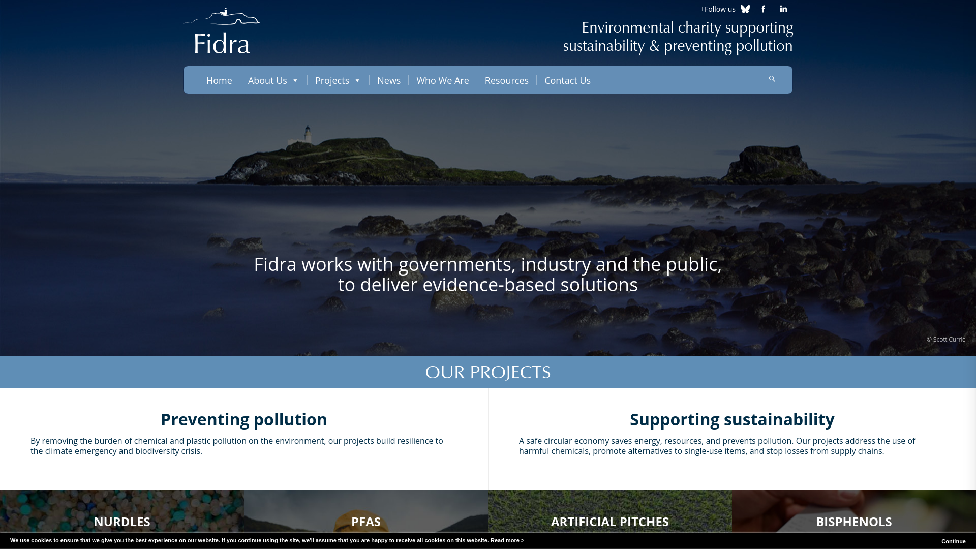 Website screenshot