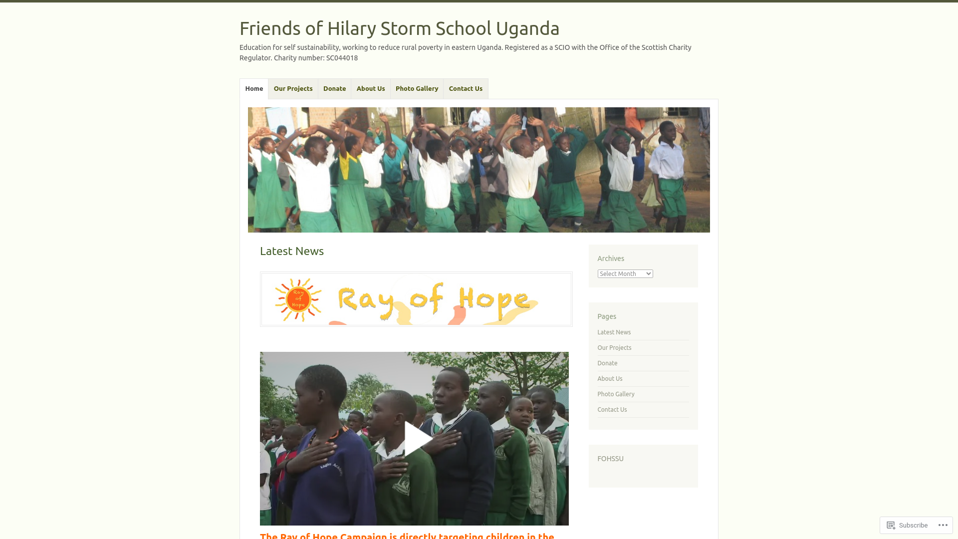 Website screenshot