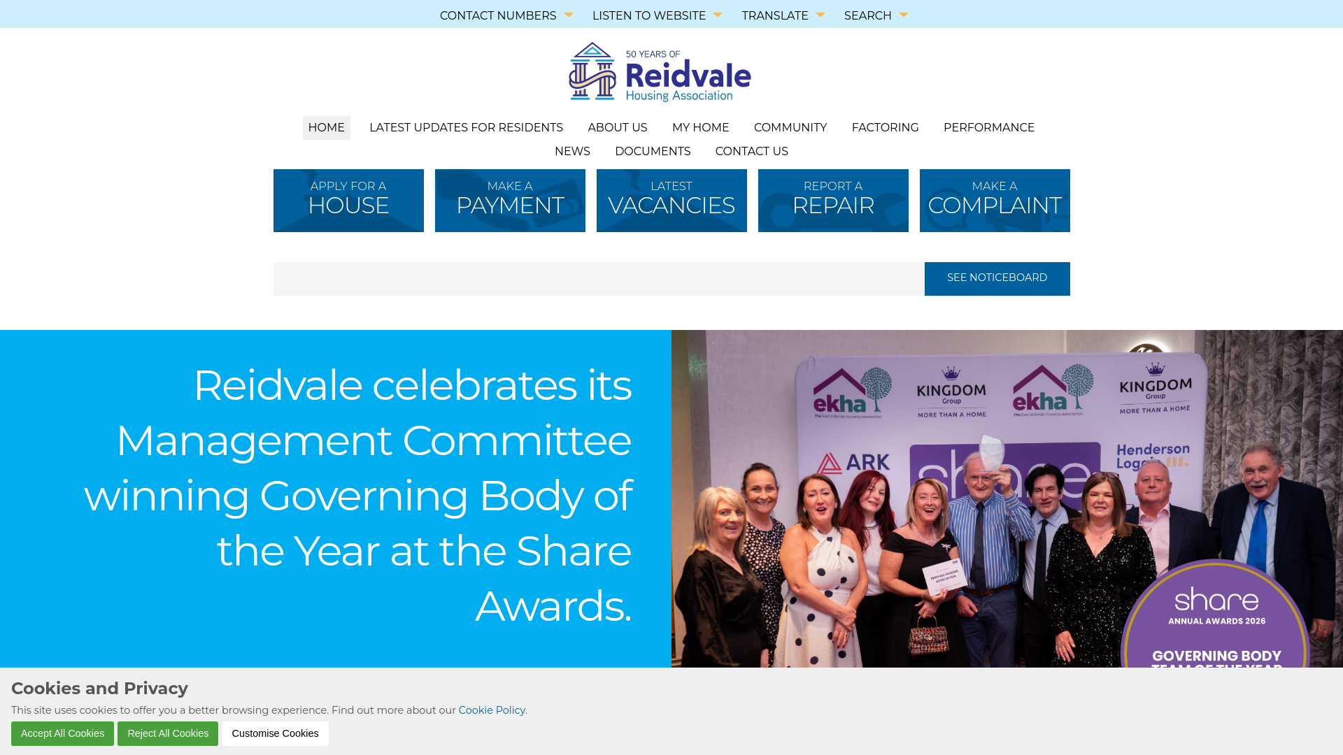 Website screenshot