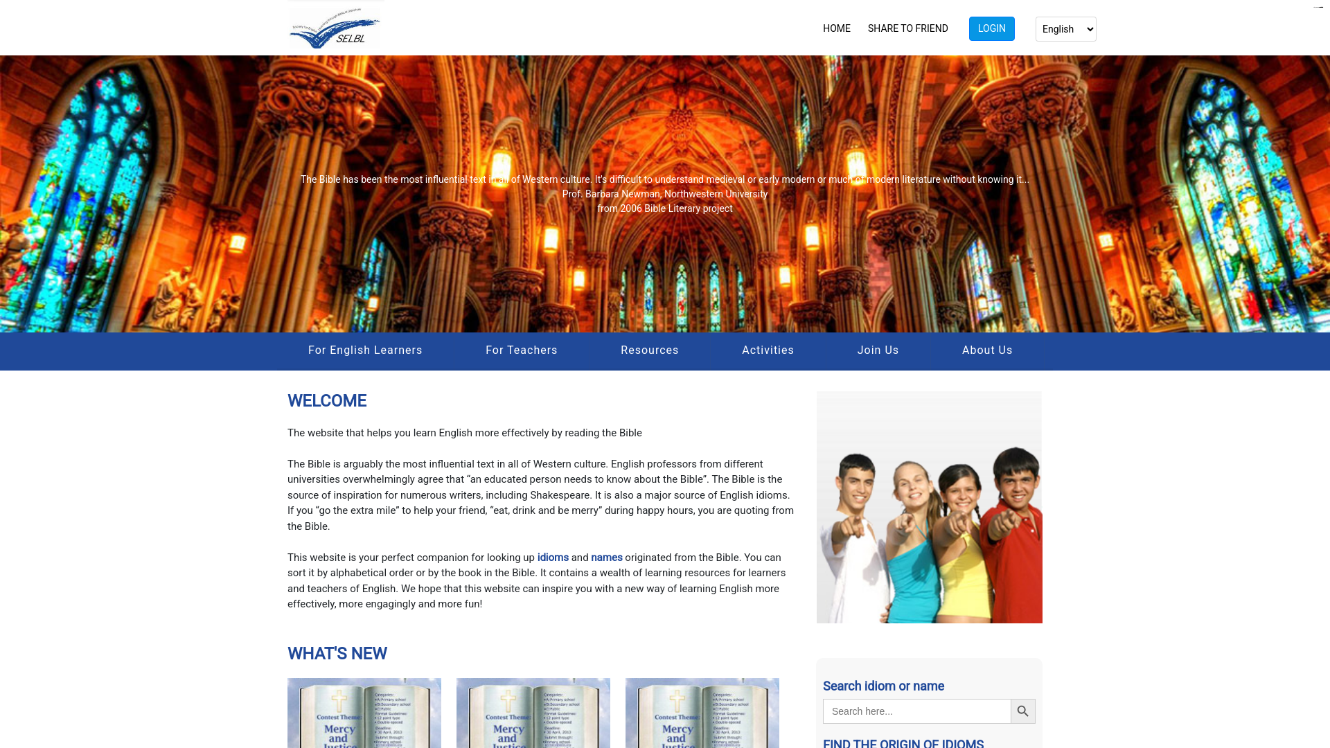 Website screenshot