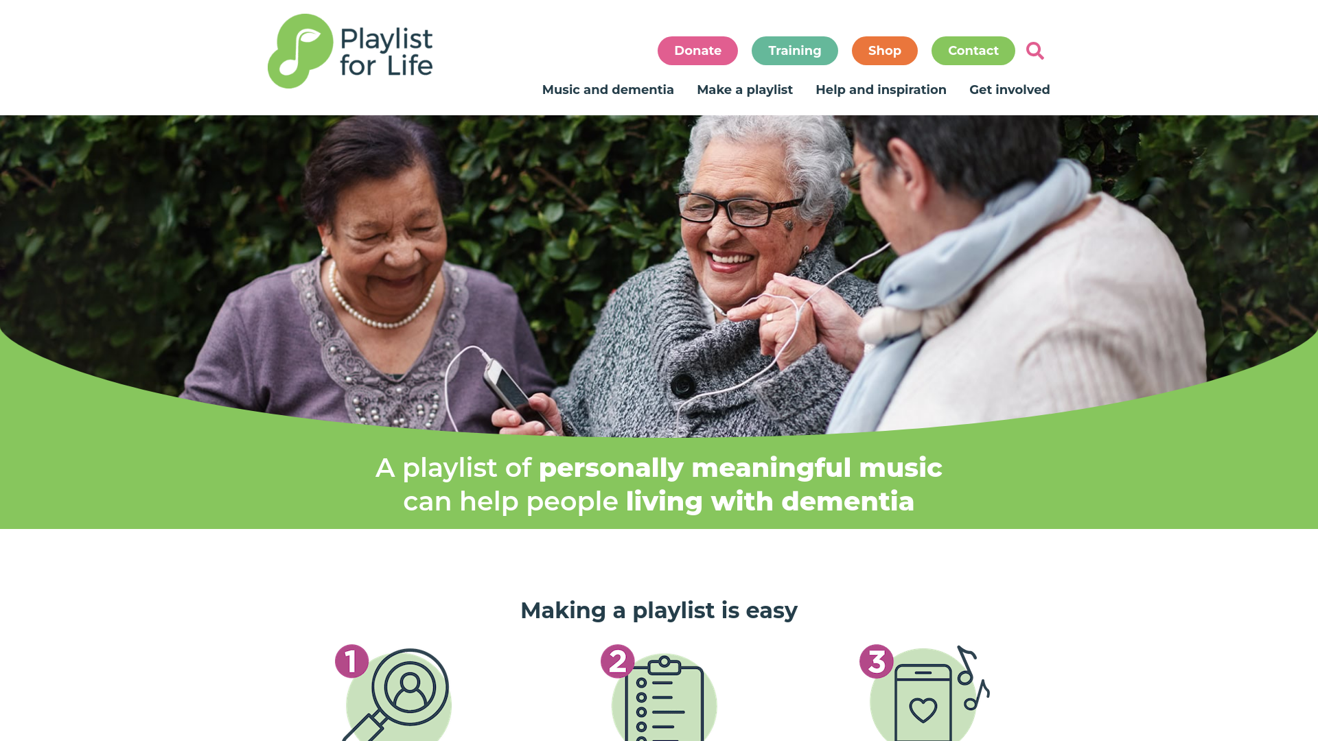 Website screenshot
