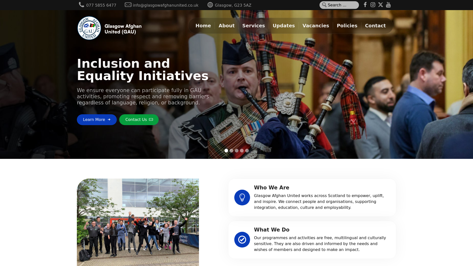 Website screenshot