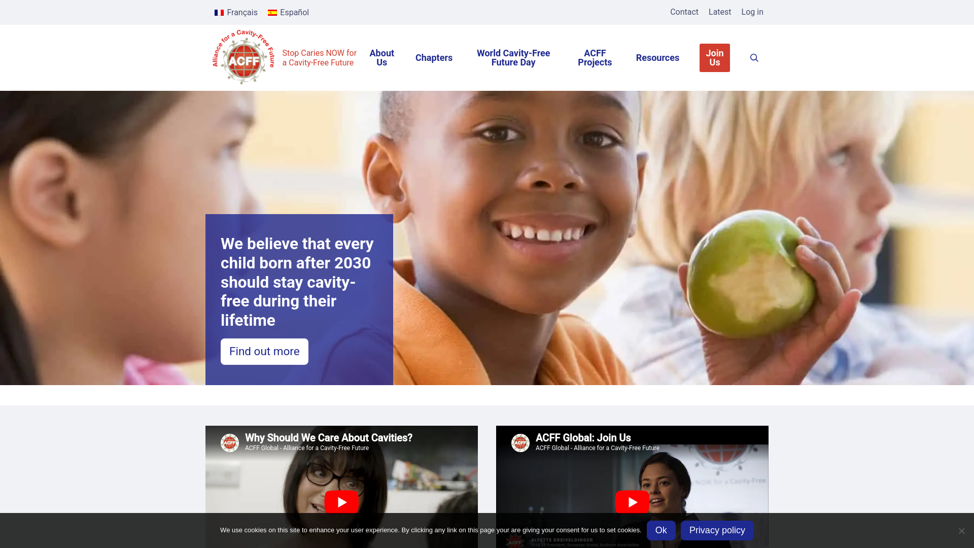 Website screenshot