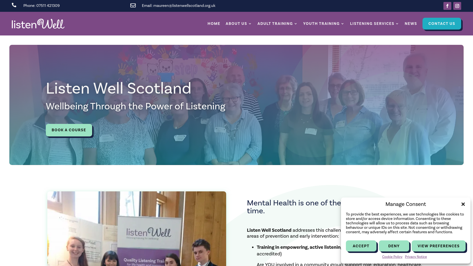 Website screenshot