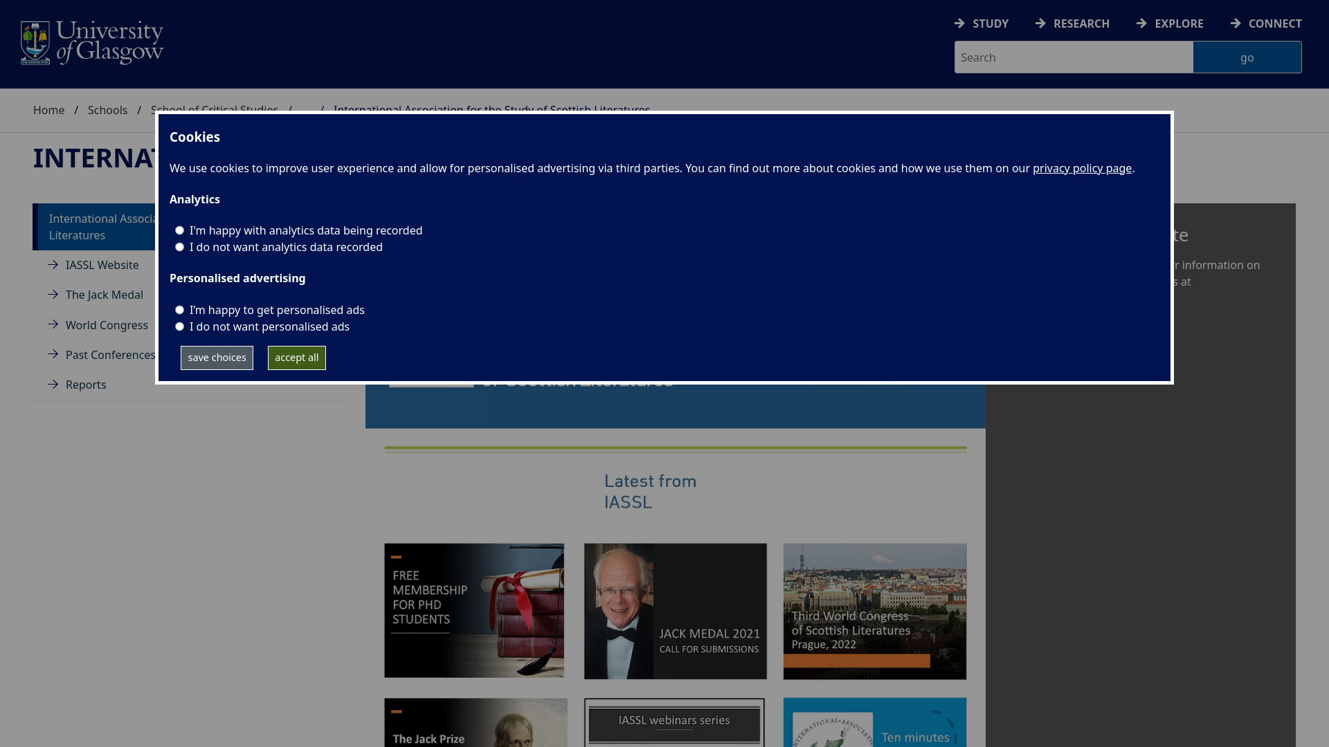 Website screenshot