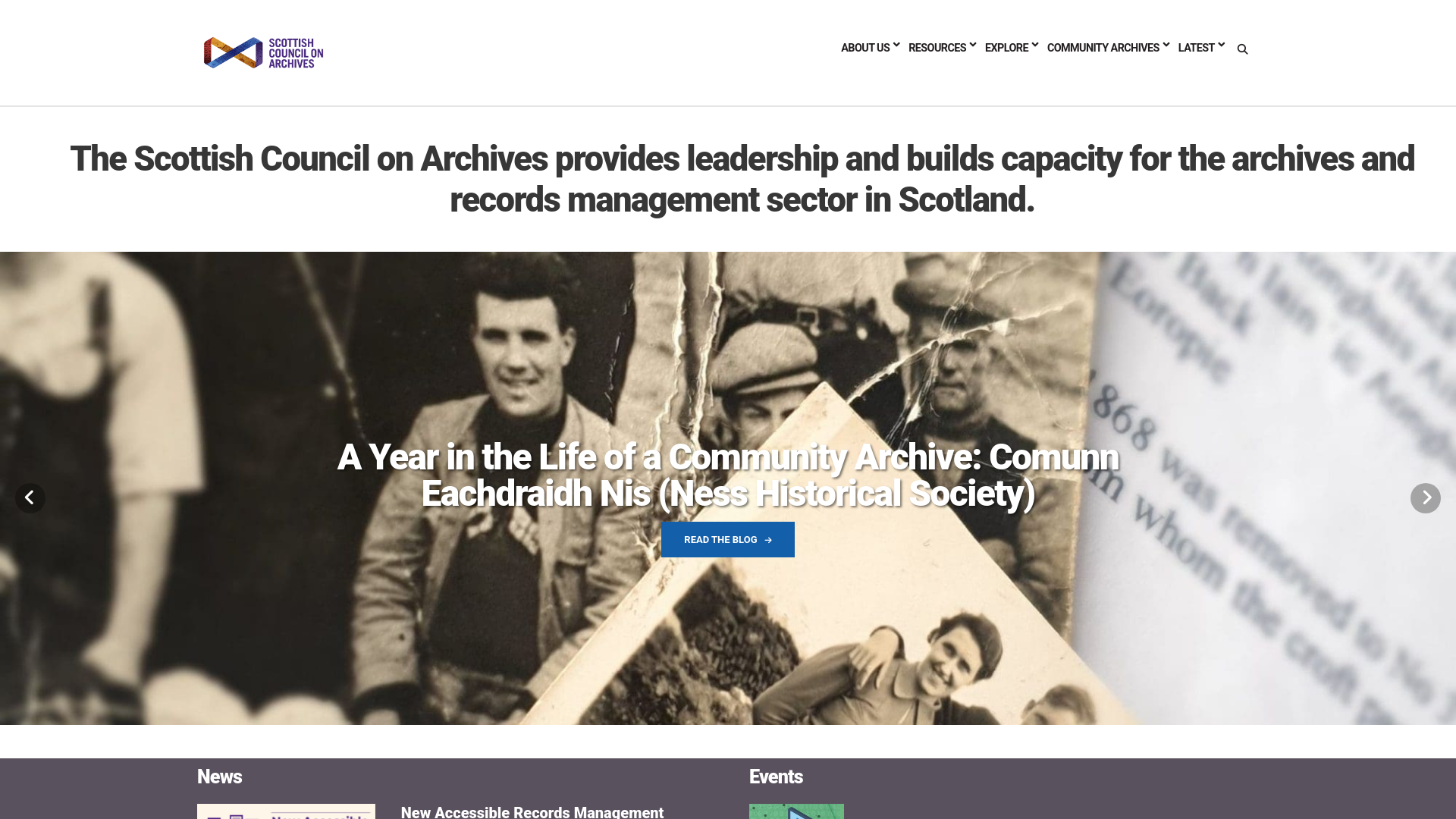 Website screenshot