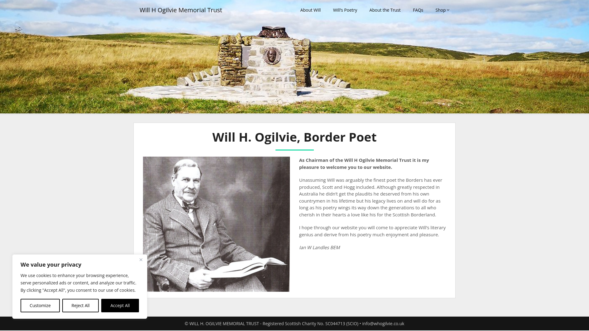Website screenshot