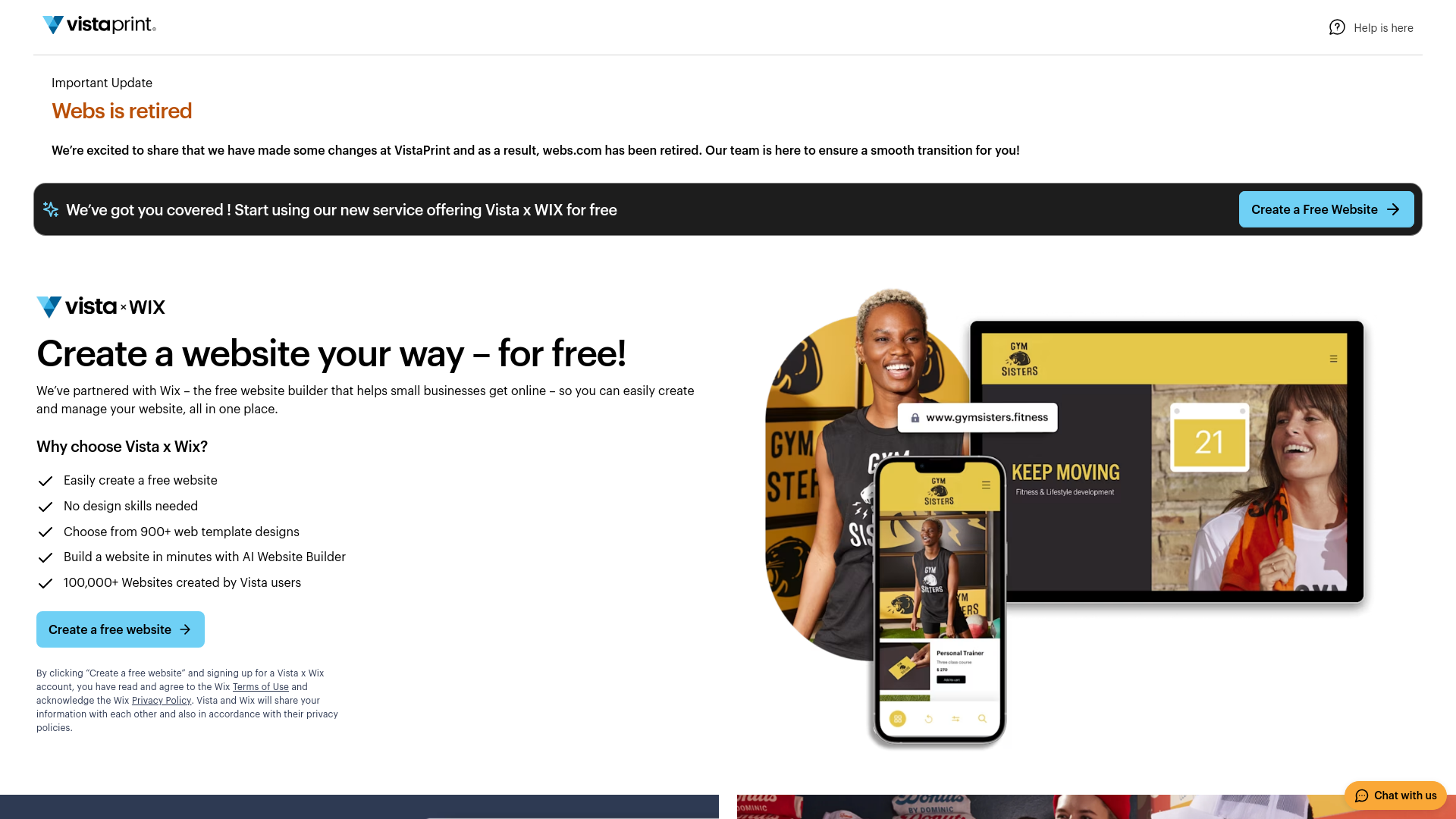 Website screenshot
