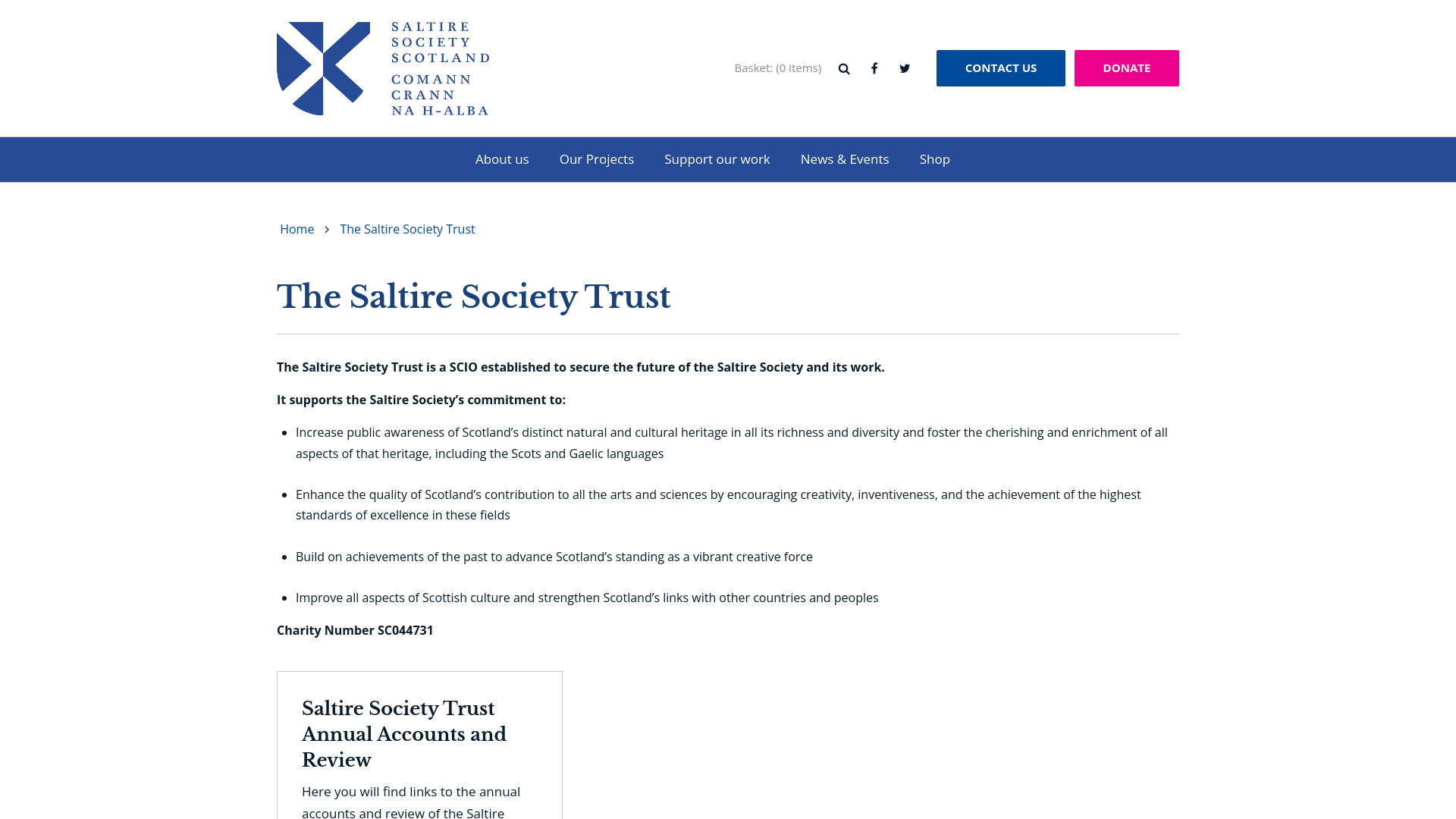 Website screenshot