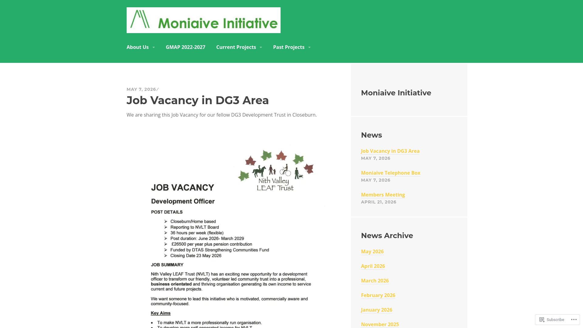 Website screenshot