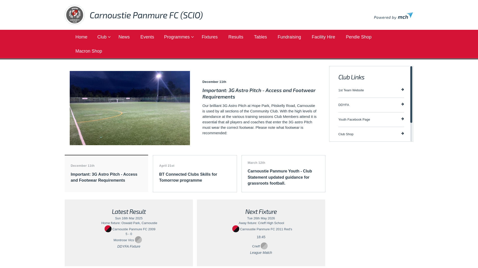Website screenshot