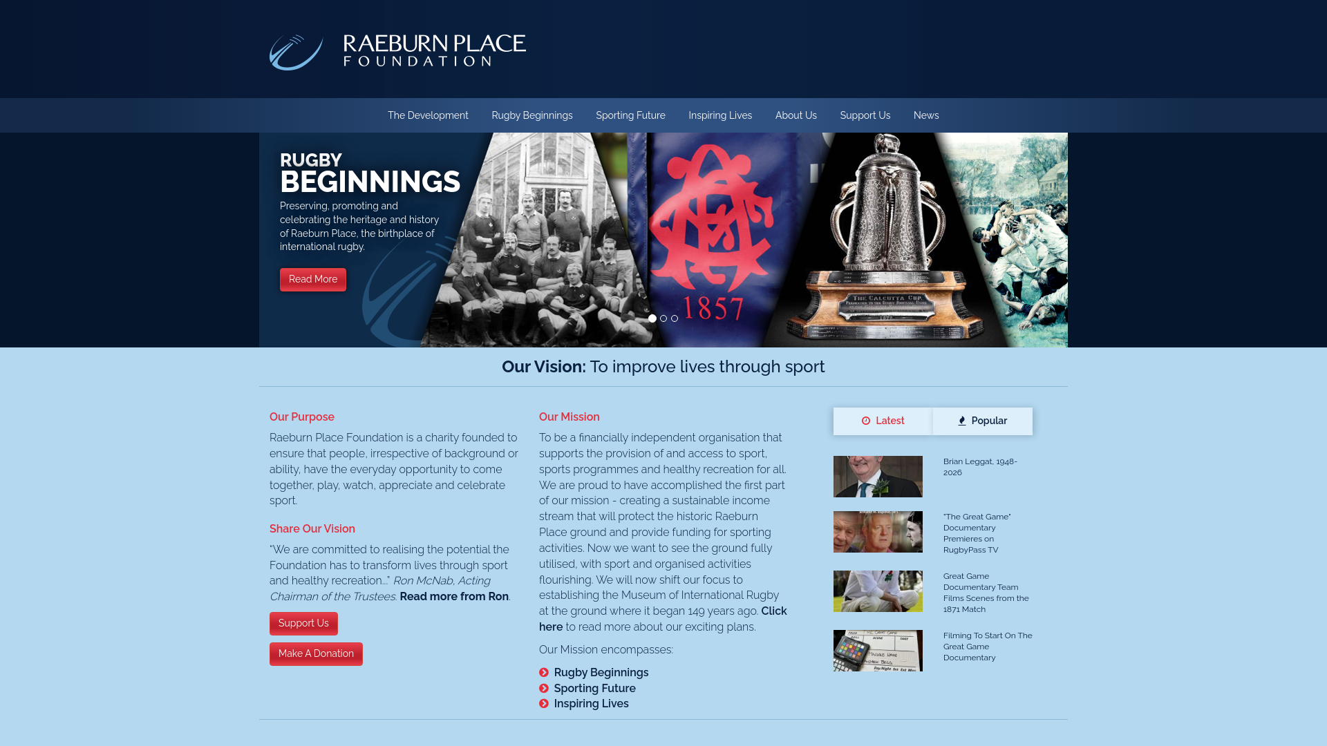 Website screenshot