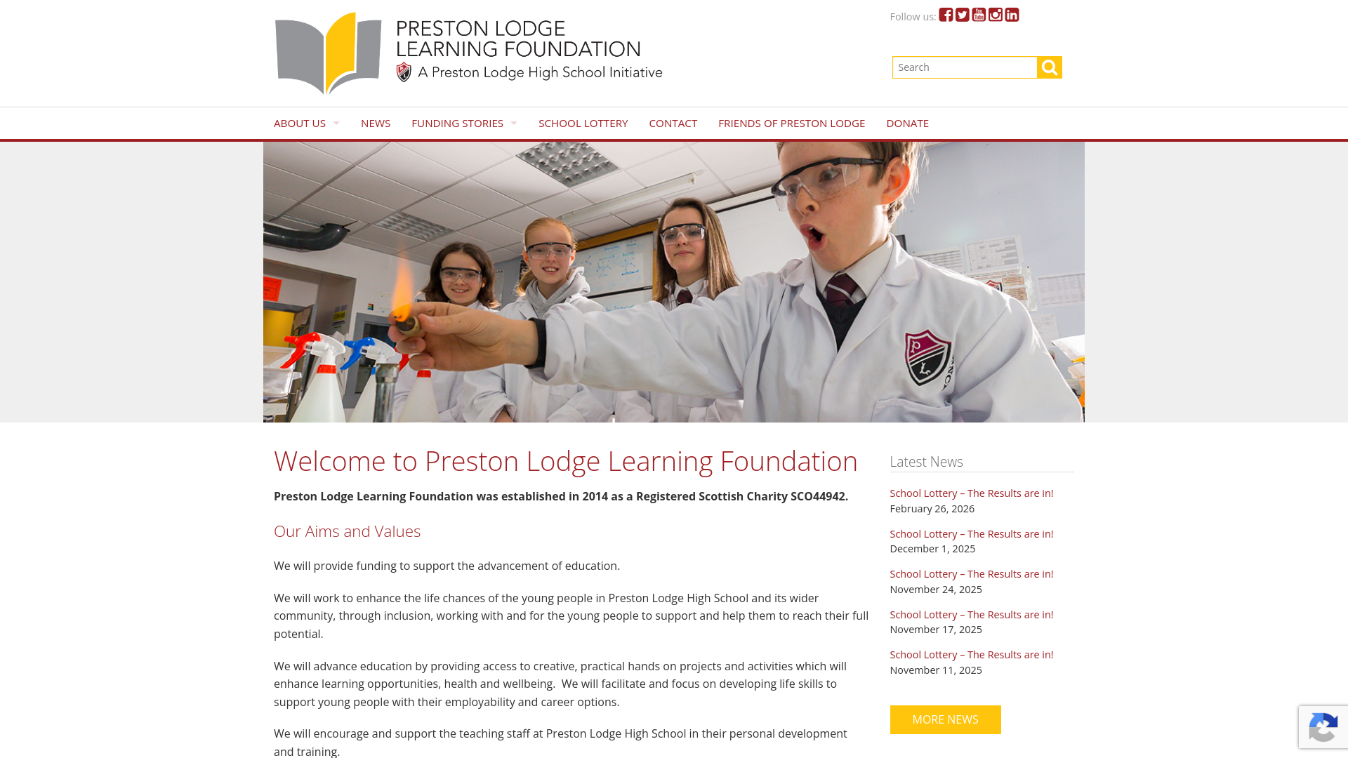 Website screenshot