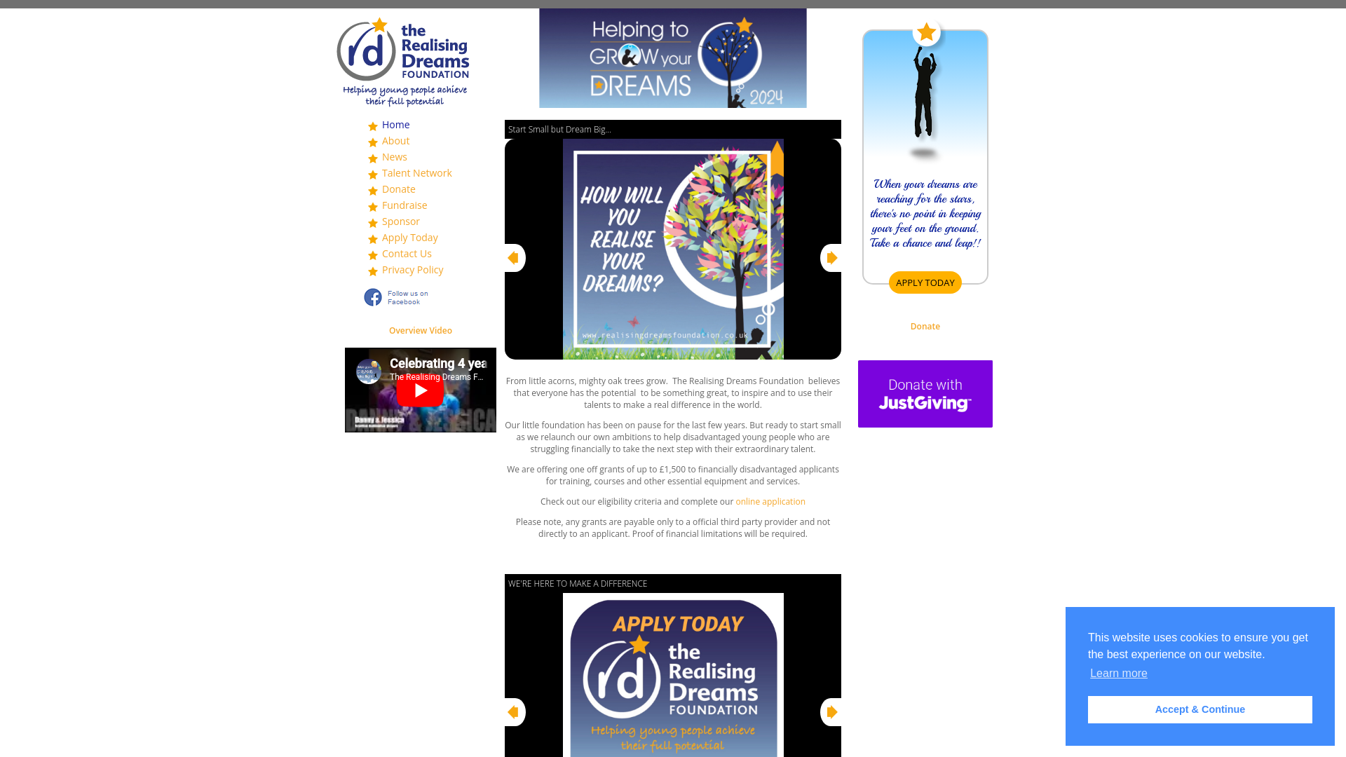 Website screenshot