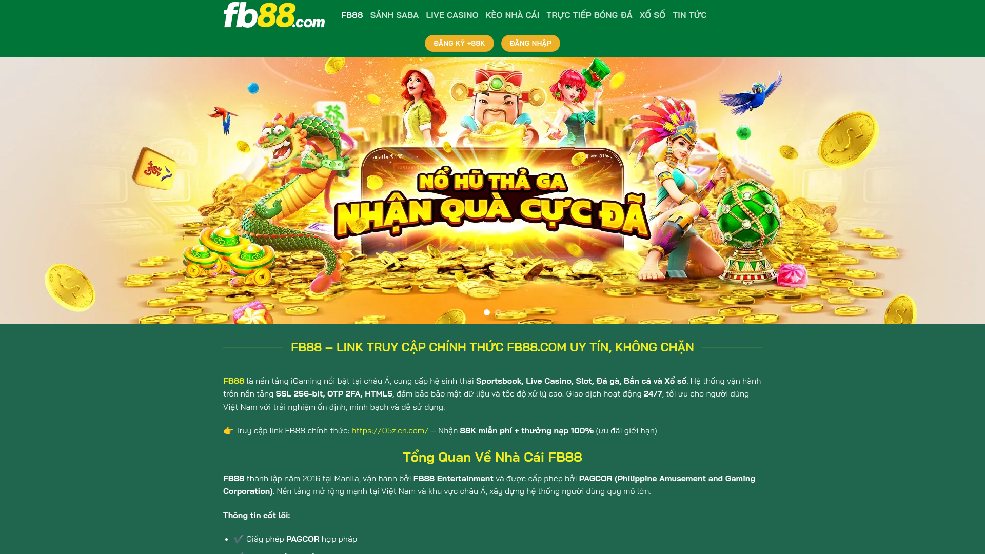 Website screenshot