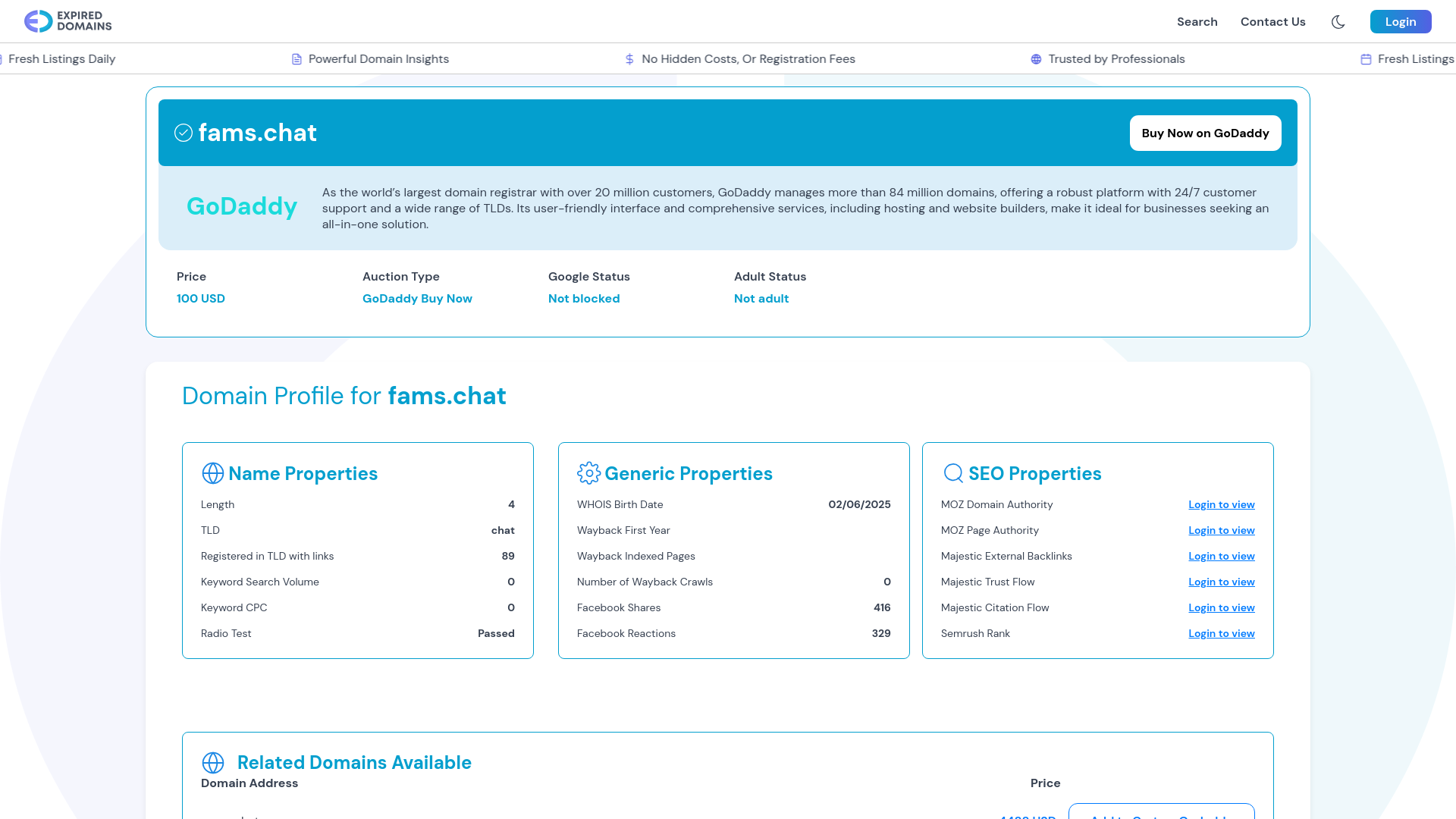 Website screenshot